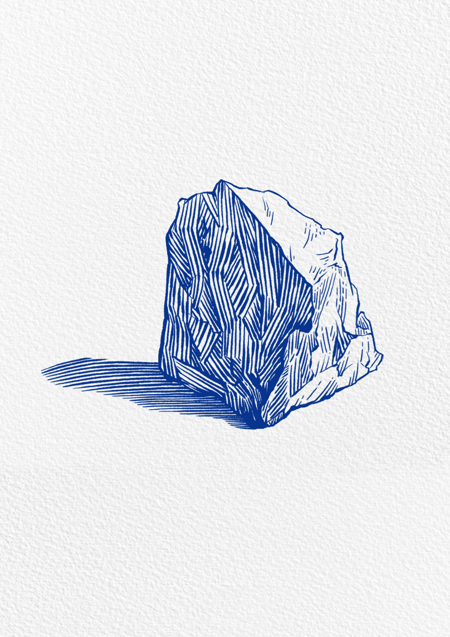 钢笔画|石头 一些不同形状的石头们