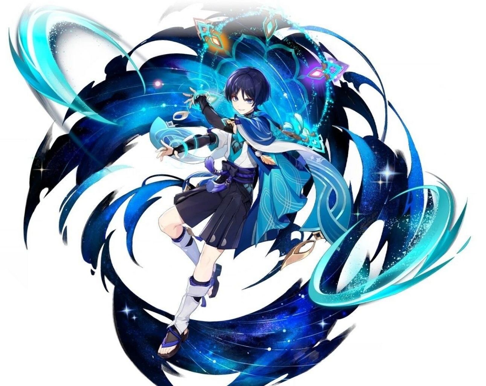 散兵(流浪者)全身立繪 來自推特  啊啊啊,好帥呀 崩寶你背景怎這麼煞!