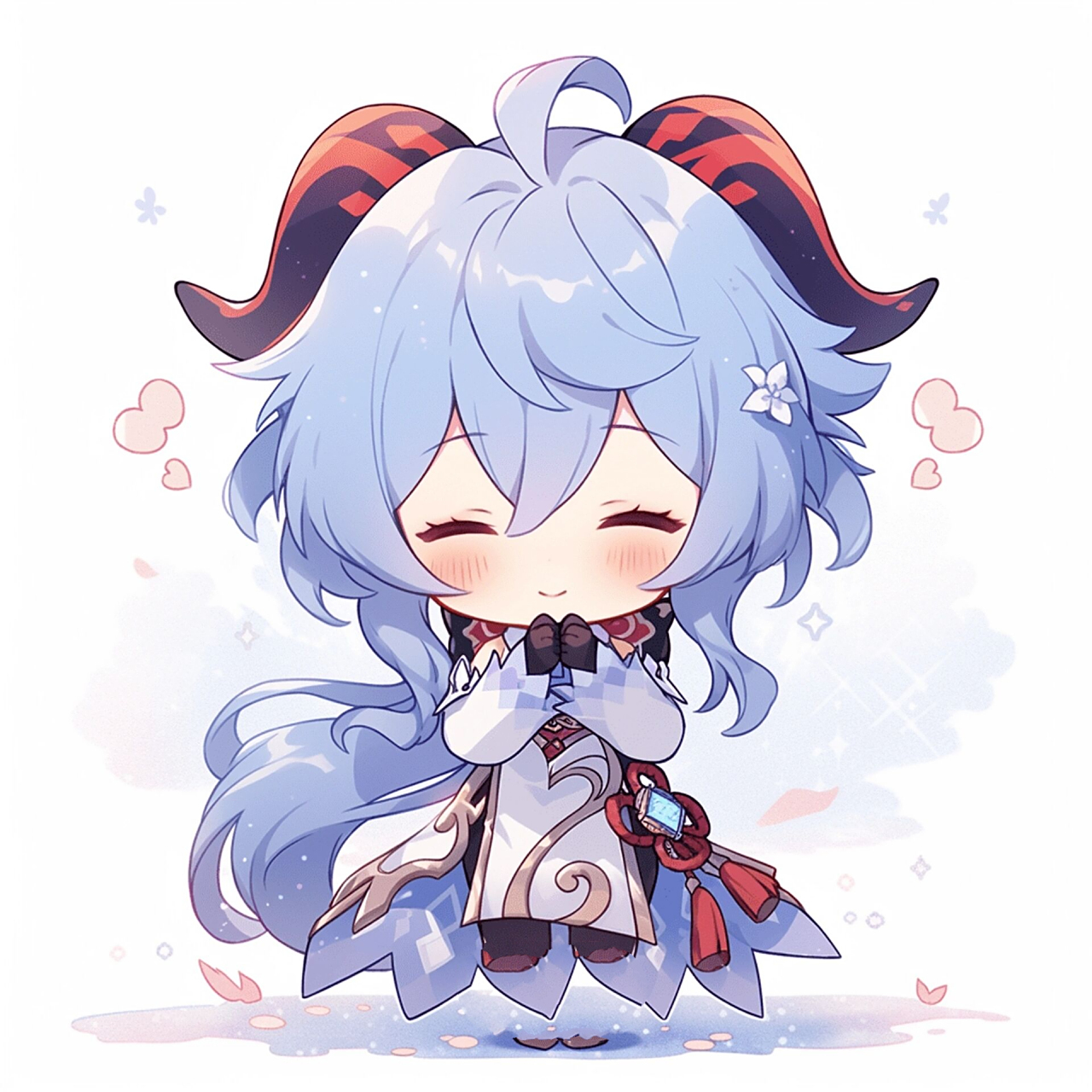 原神头像||甘雨 第一个五星就是甘雨,听说现在甘雨不适合大环境了