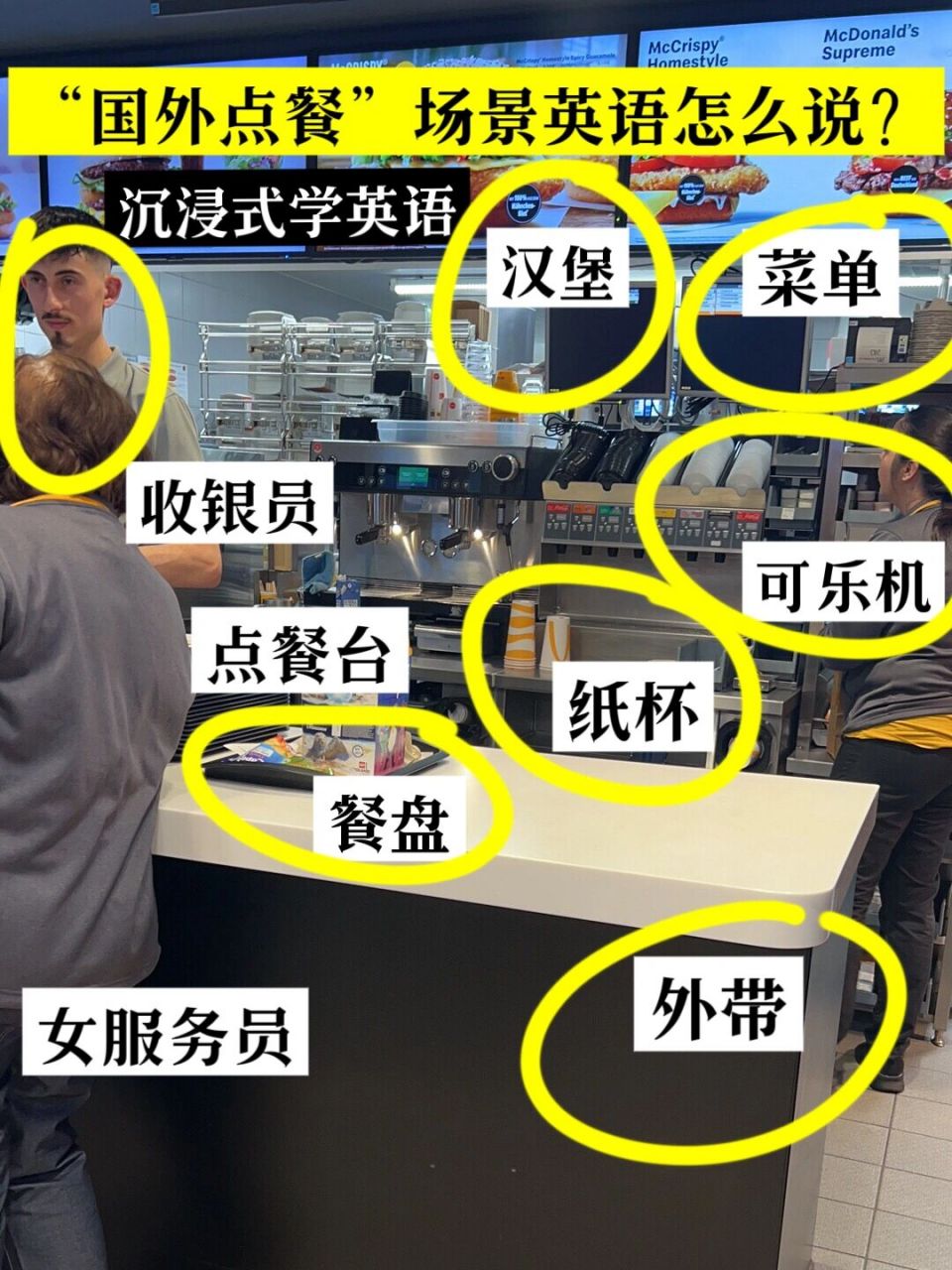 "点餐"(4/100) 哈咯,早上好呀,我是努力学习英语的奶茶粥 听说最近