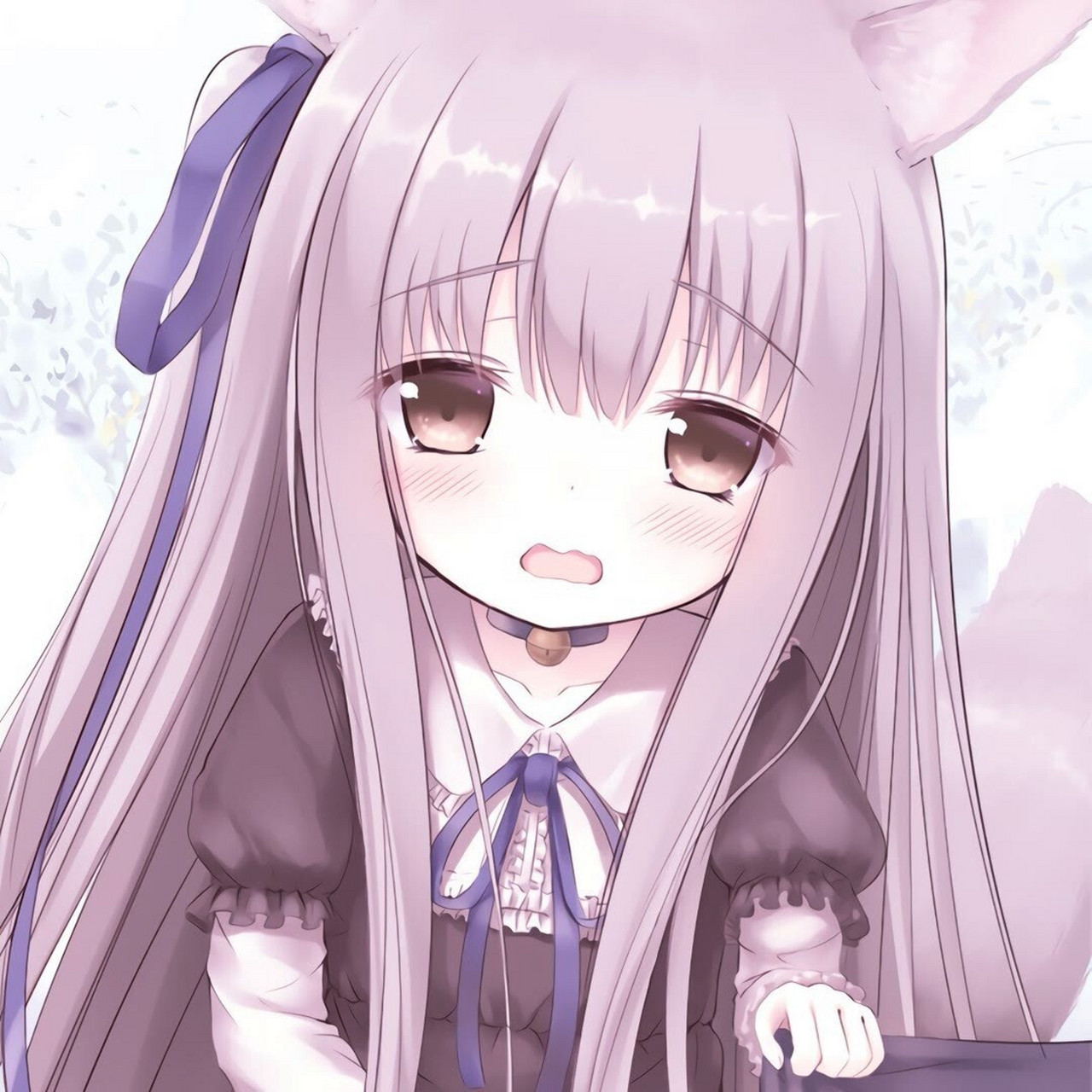 二次元动漫柔弱型女生头像