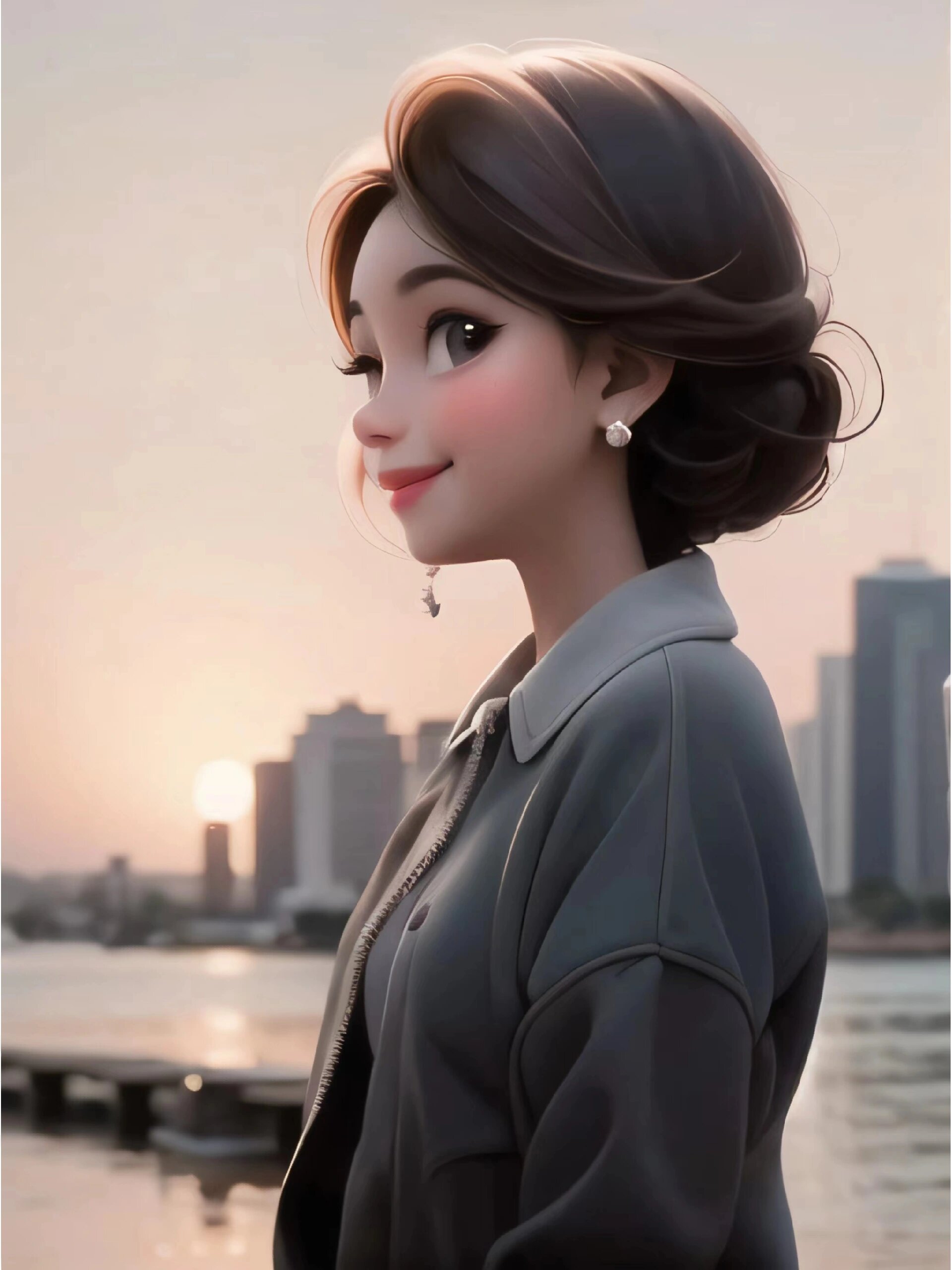 ❤️短发职业女生侧脸😘😘😘 请勿转载,请勿商用!