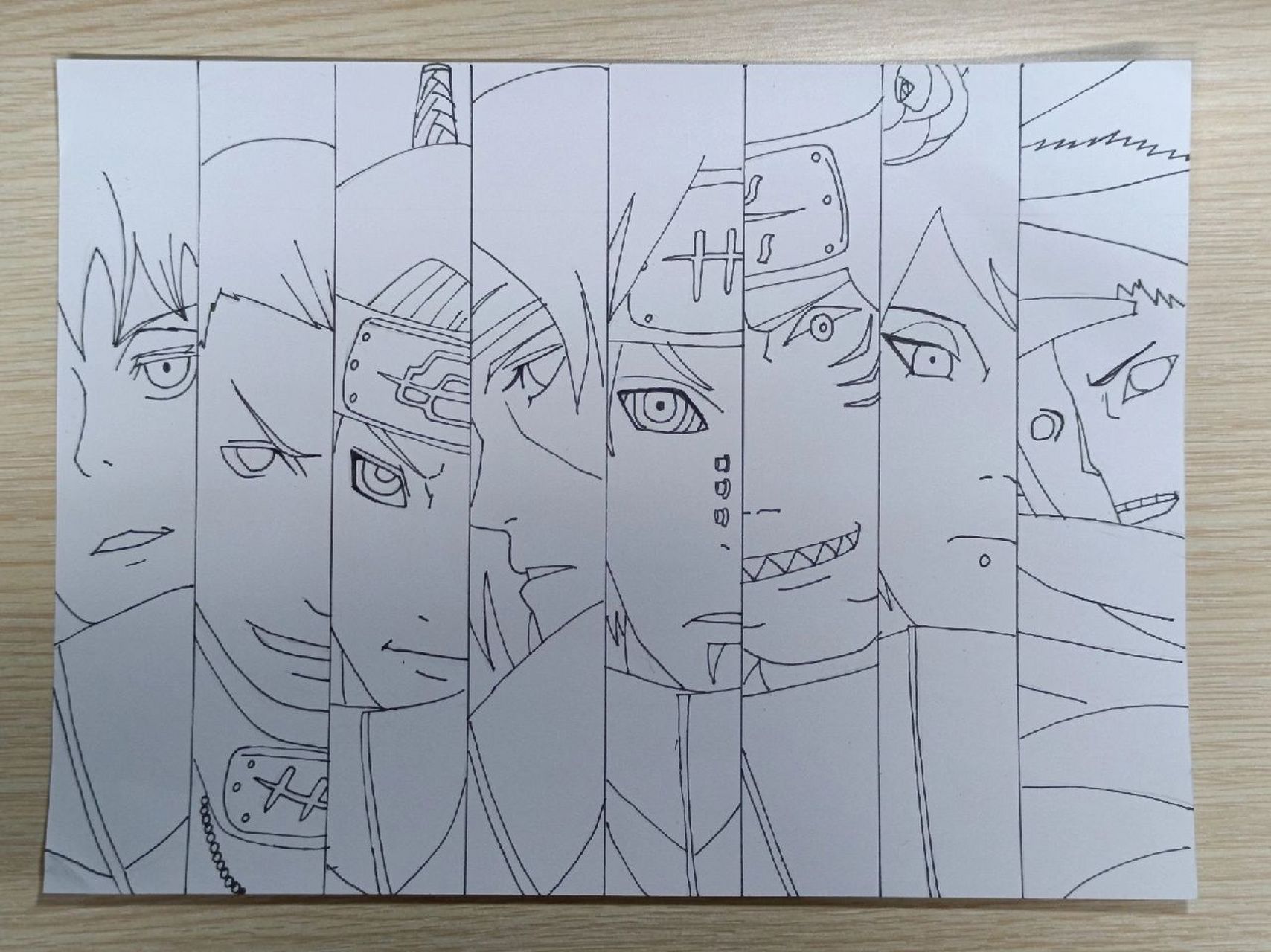 手绘临摹|火影忍者·晓组织·迷人的反派们 临摹: 人物(从左到右):蝎