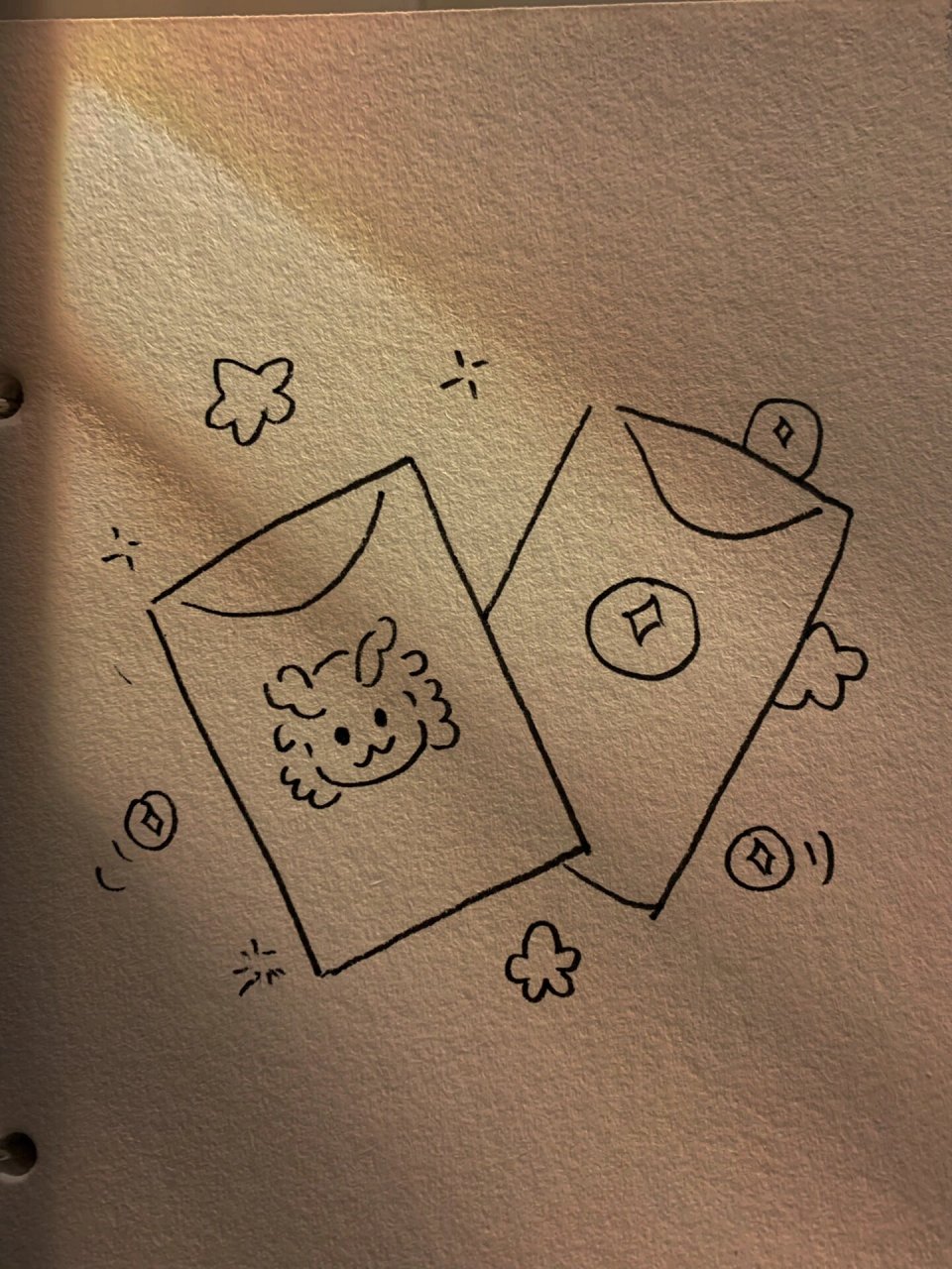 一学就会 | 简笔画教程 龙年红包05第47幅 #简笔画教程# #简笔画