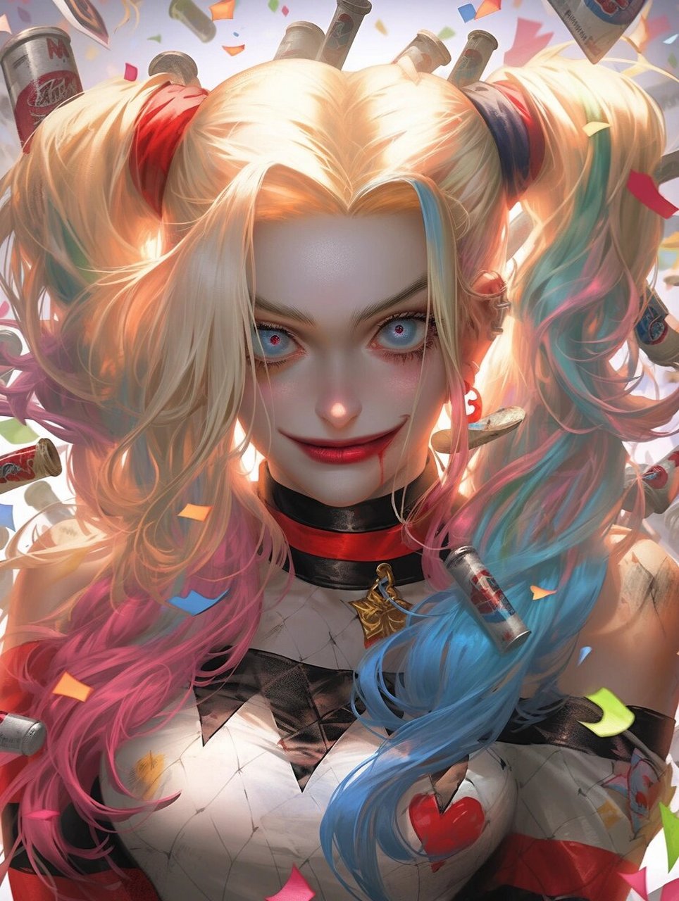 每日壁纸19|小丑女第一集|角色壁纸 在疯狂的阴影中我翩跹舞,我是小丑