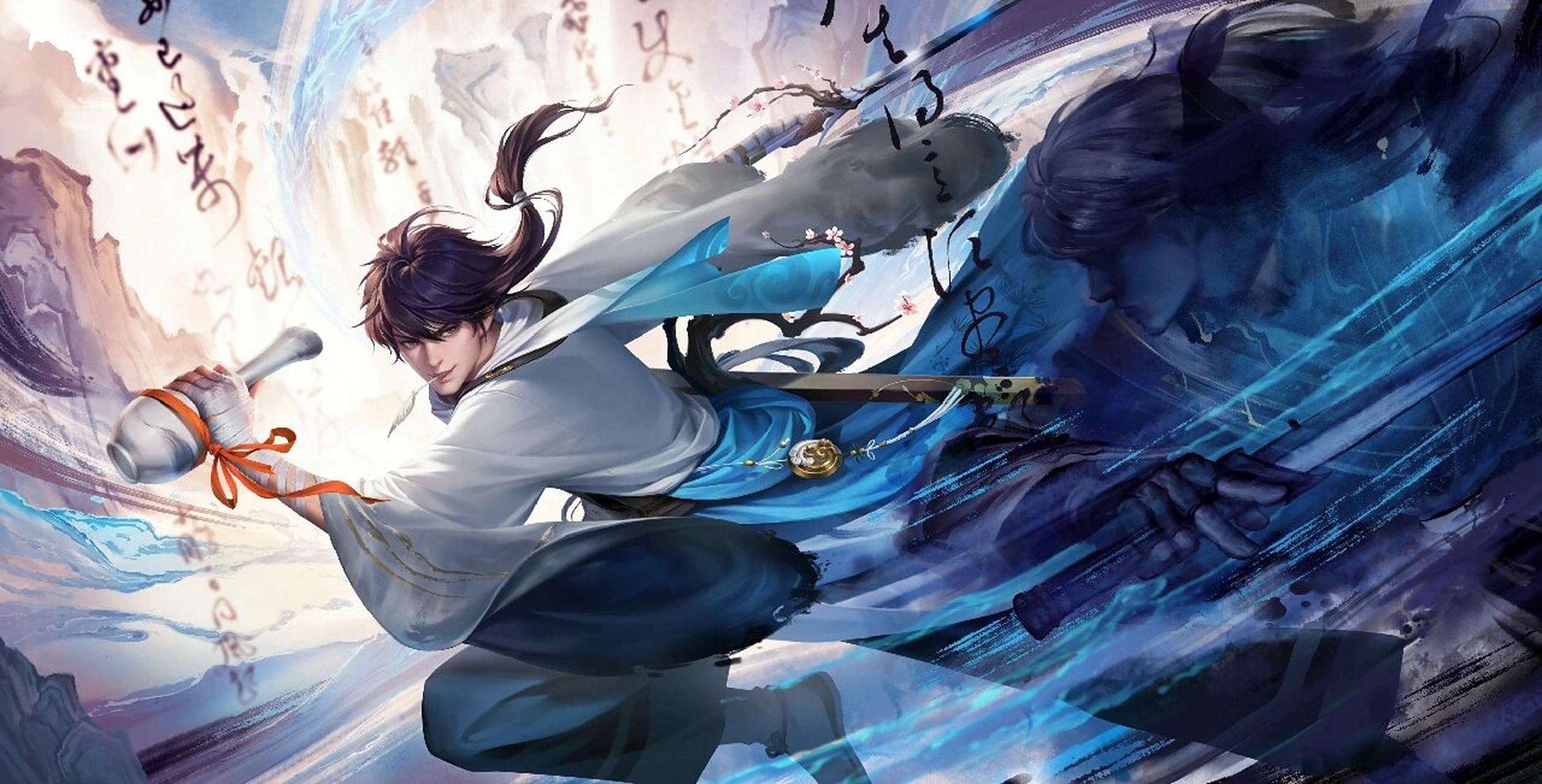 王者荣耀李白世冠海报无水印 【李白–诗剑行】传说品质,2022世冠,12.