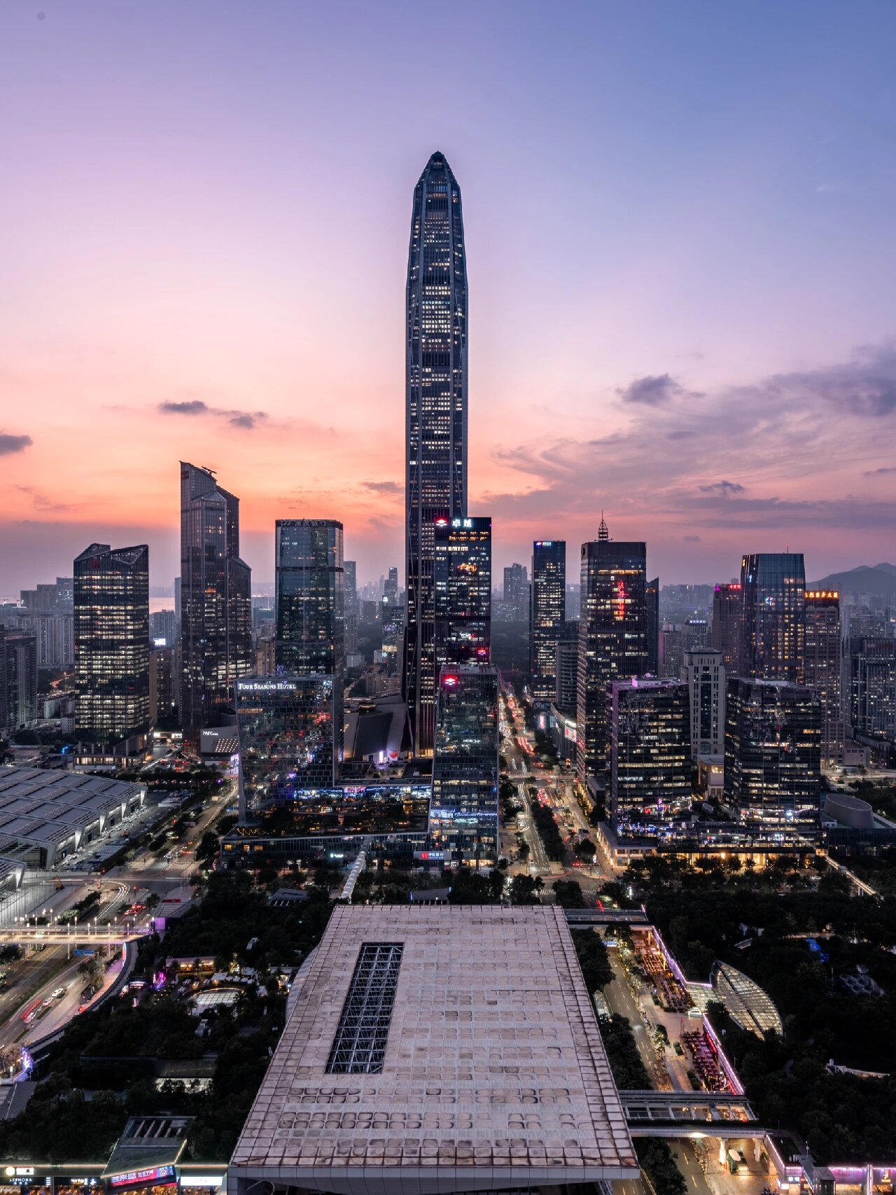 深圳平安金融中心|夜幕降临前的浪漫
