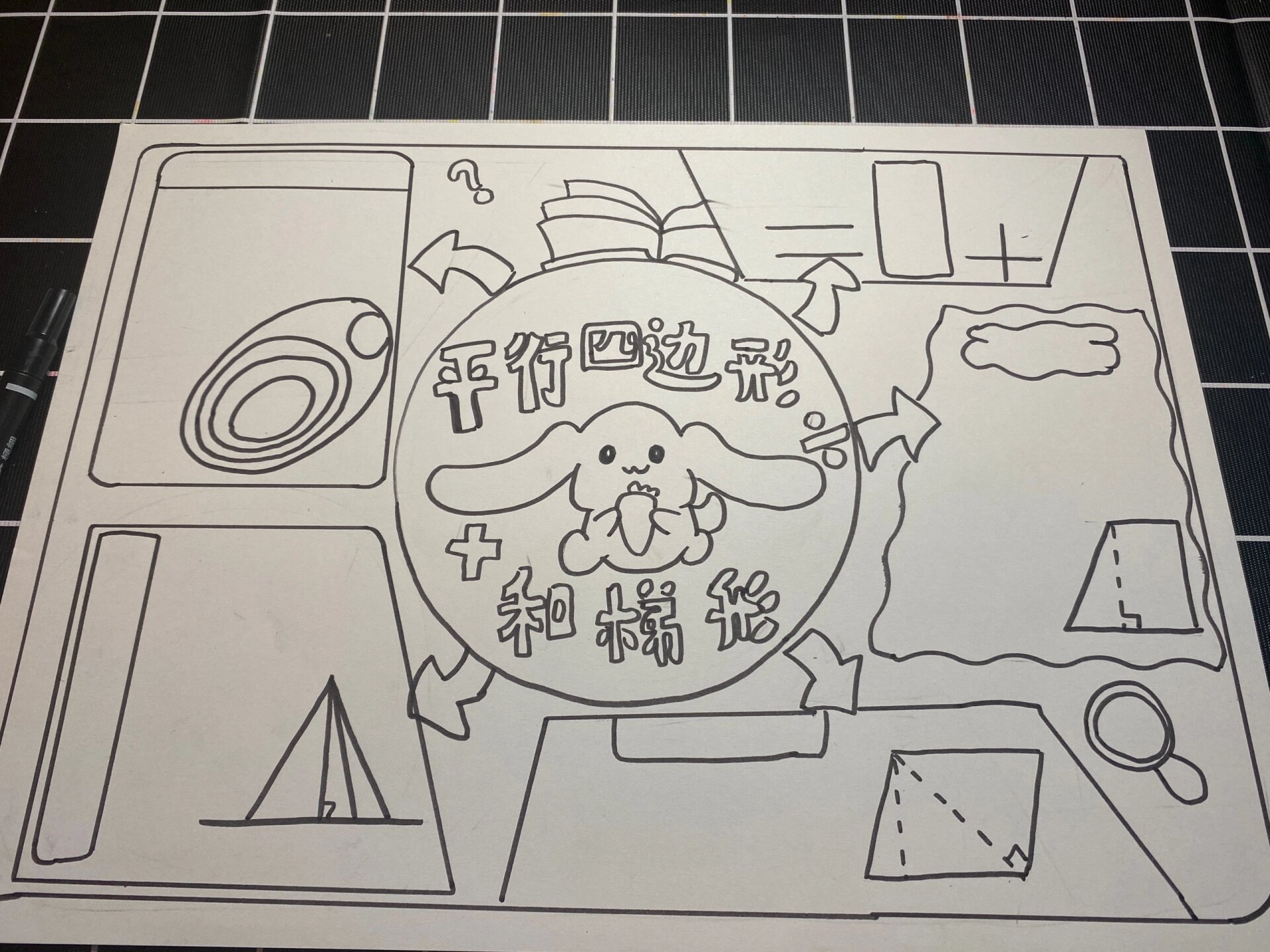 平行四边形和梯形思维导图