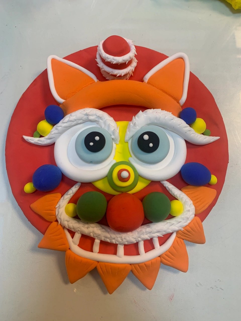 贺新年主题粘土,年兽,粘土新年粘土