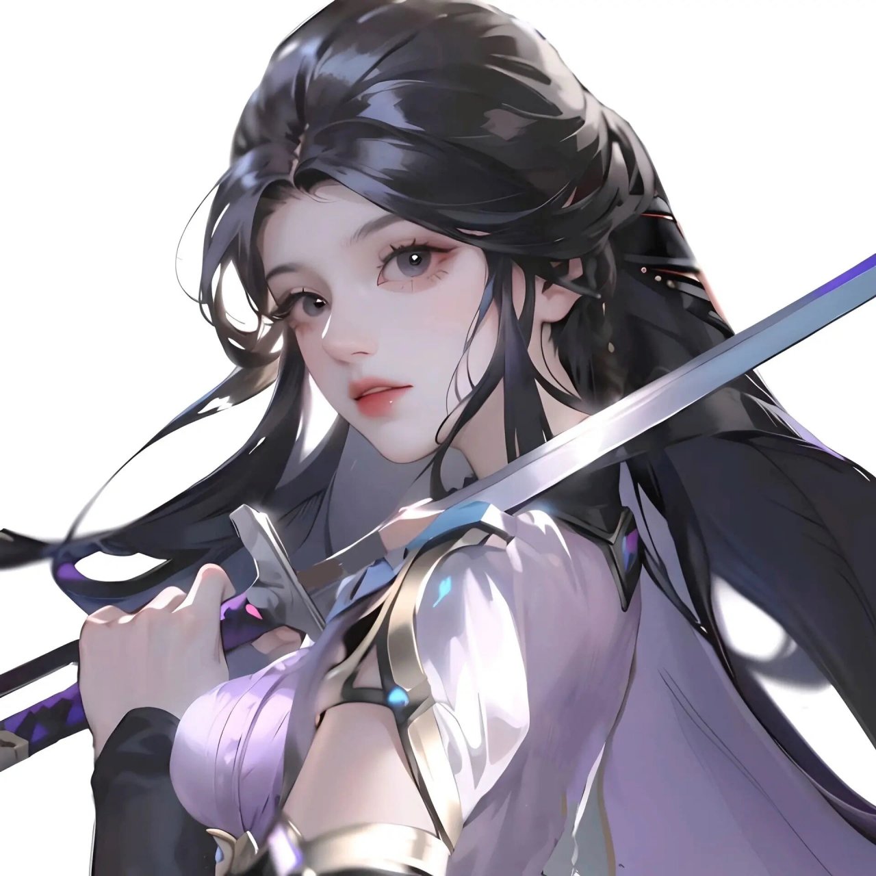 清冷古风动漫头像,一剑霜寒十四州