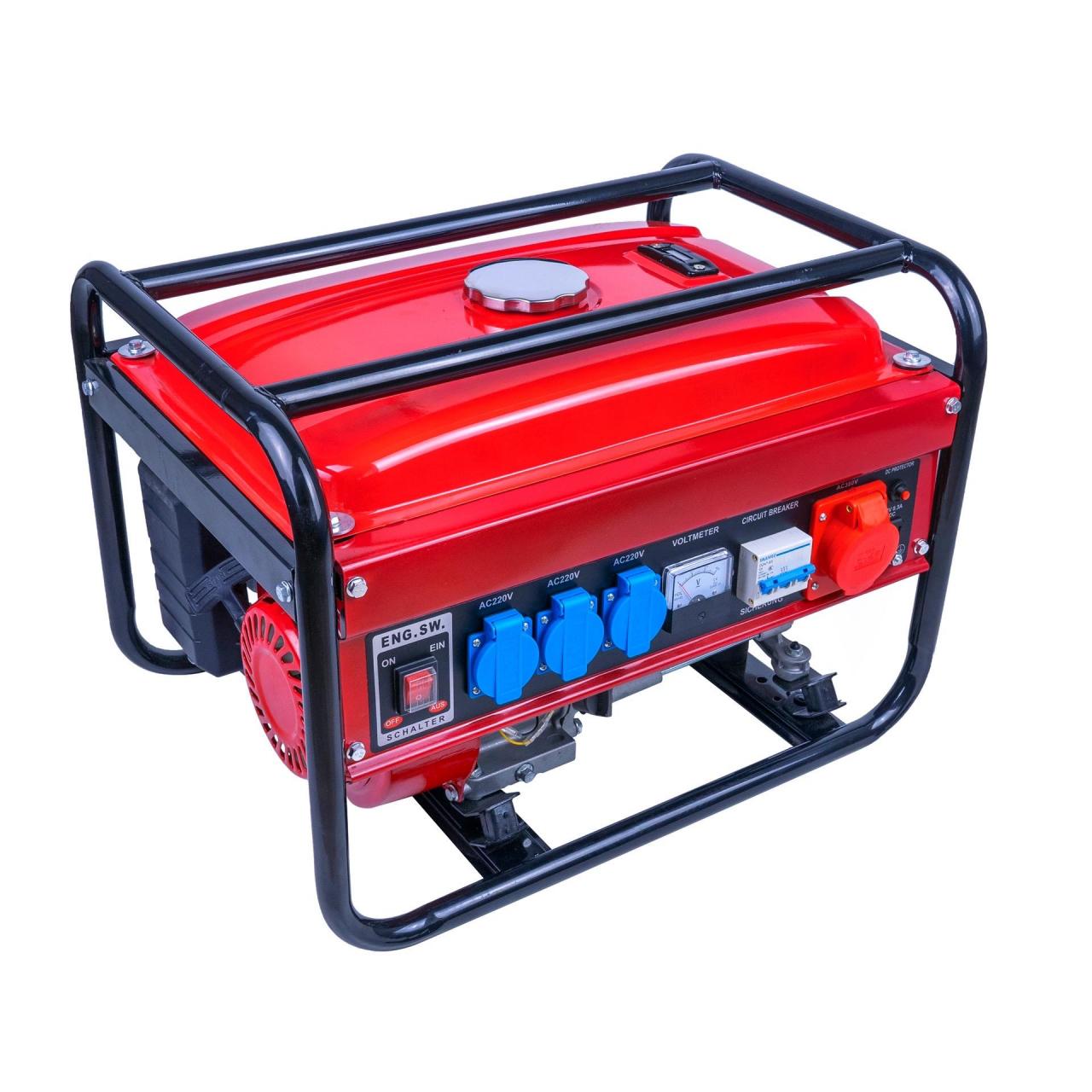 大功率汽油发电机,单相220v/50hz ,额定功率3kw,最大功率3.