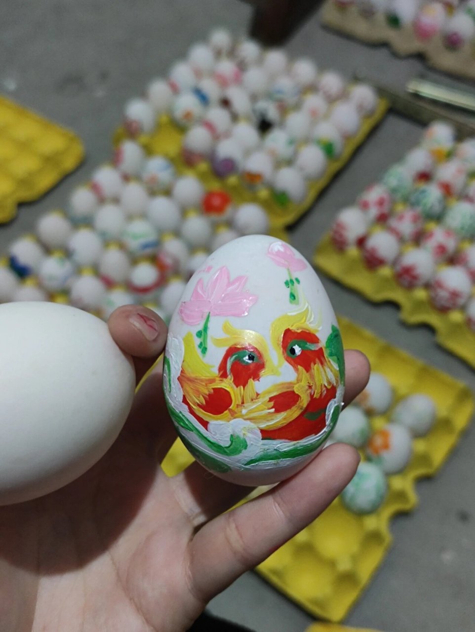 农历二月的订婚热潮已经过去了,开始记录下我们订婚习俗——画鸭蛋