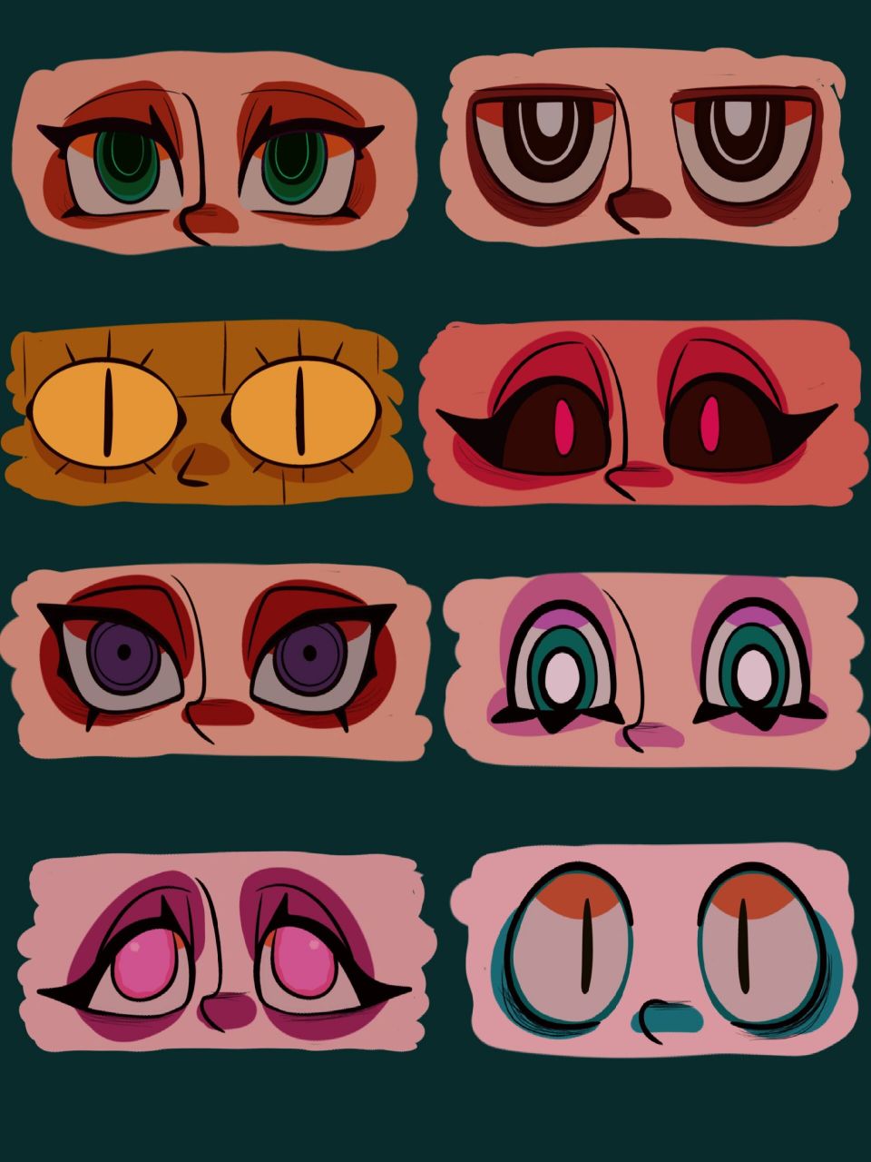 一些美漫风眼睛        找找看有几双彩蛋眼睛