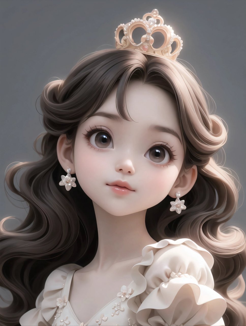 甜美风小公主头像00这发量狠狠地羡慕了