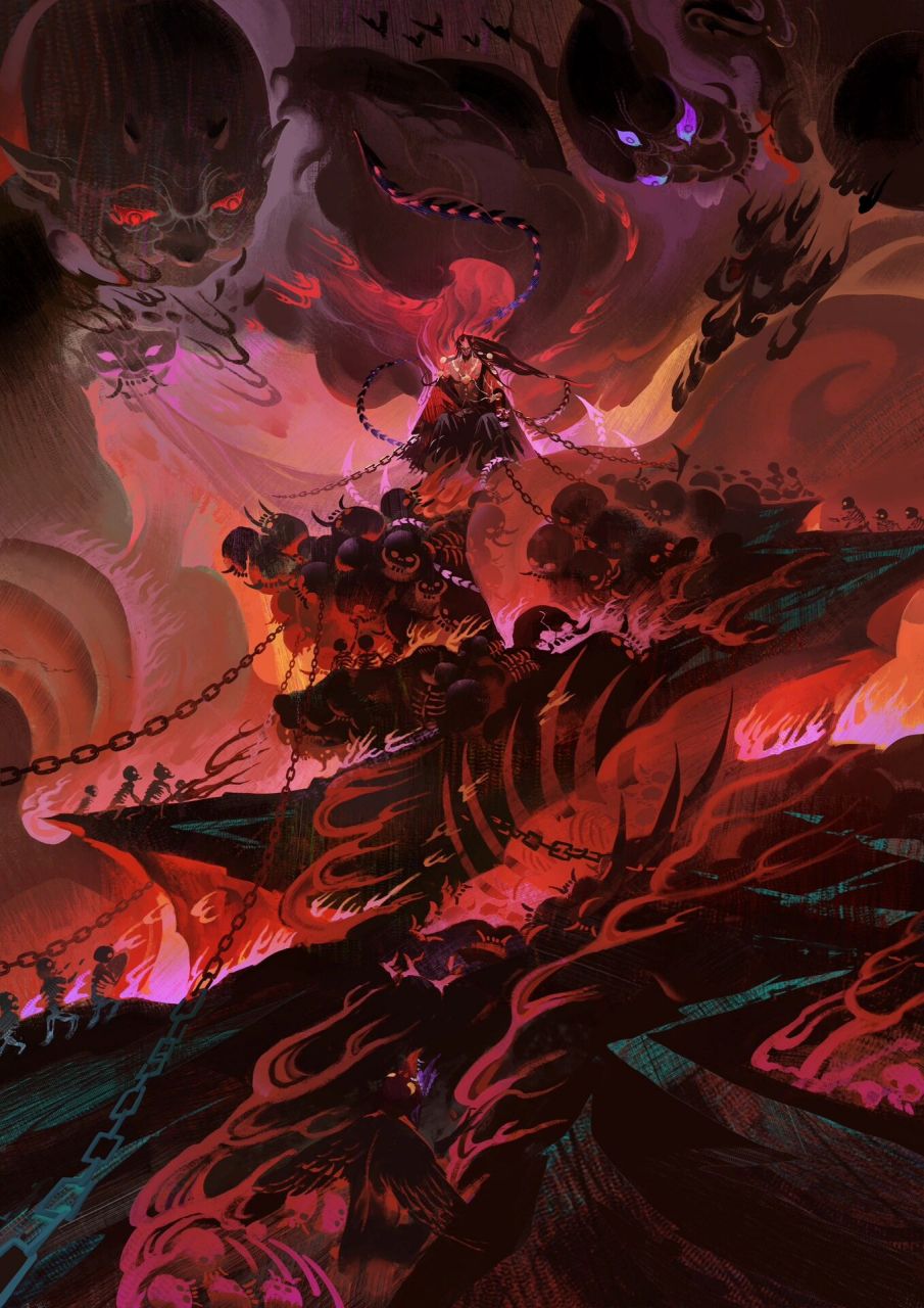 给百闻牌画的阿修罗