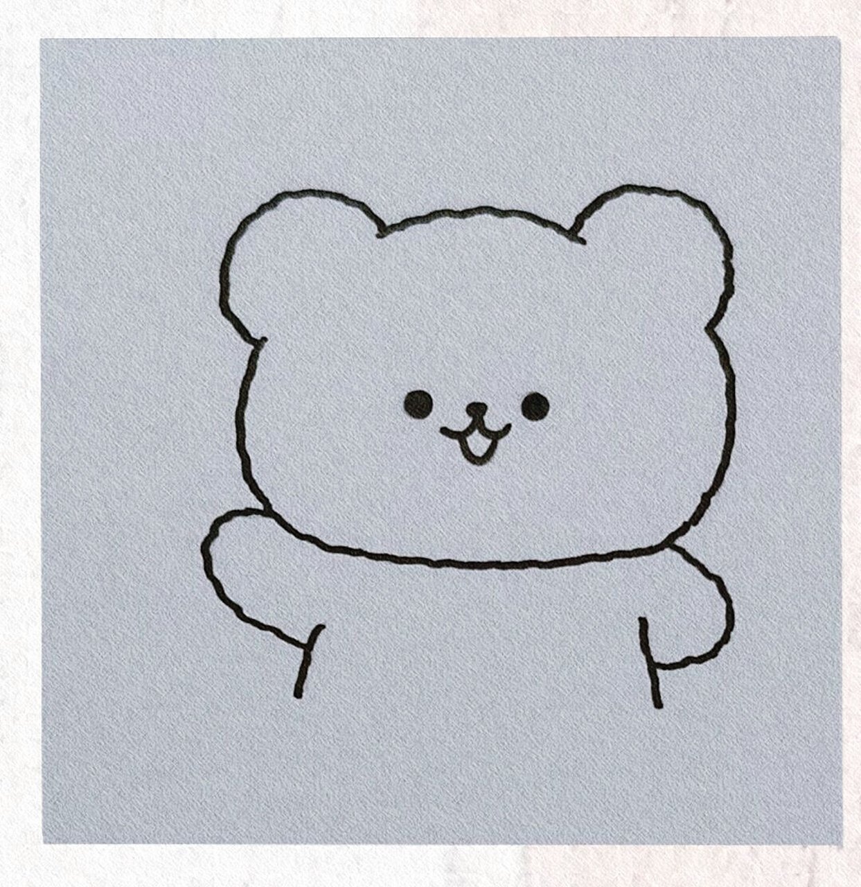 今日简笔画之可爱小熊 临摹:小熊奶黄包 小熊拥有魔法棒.