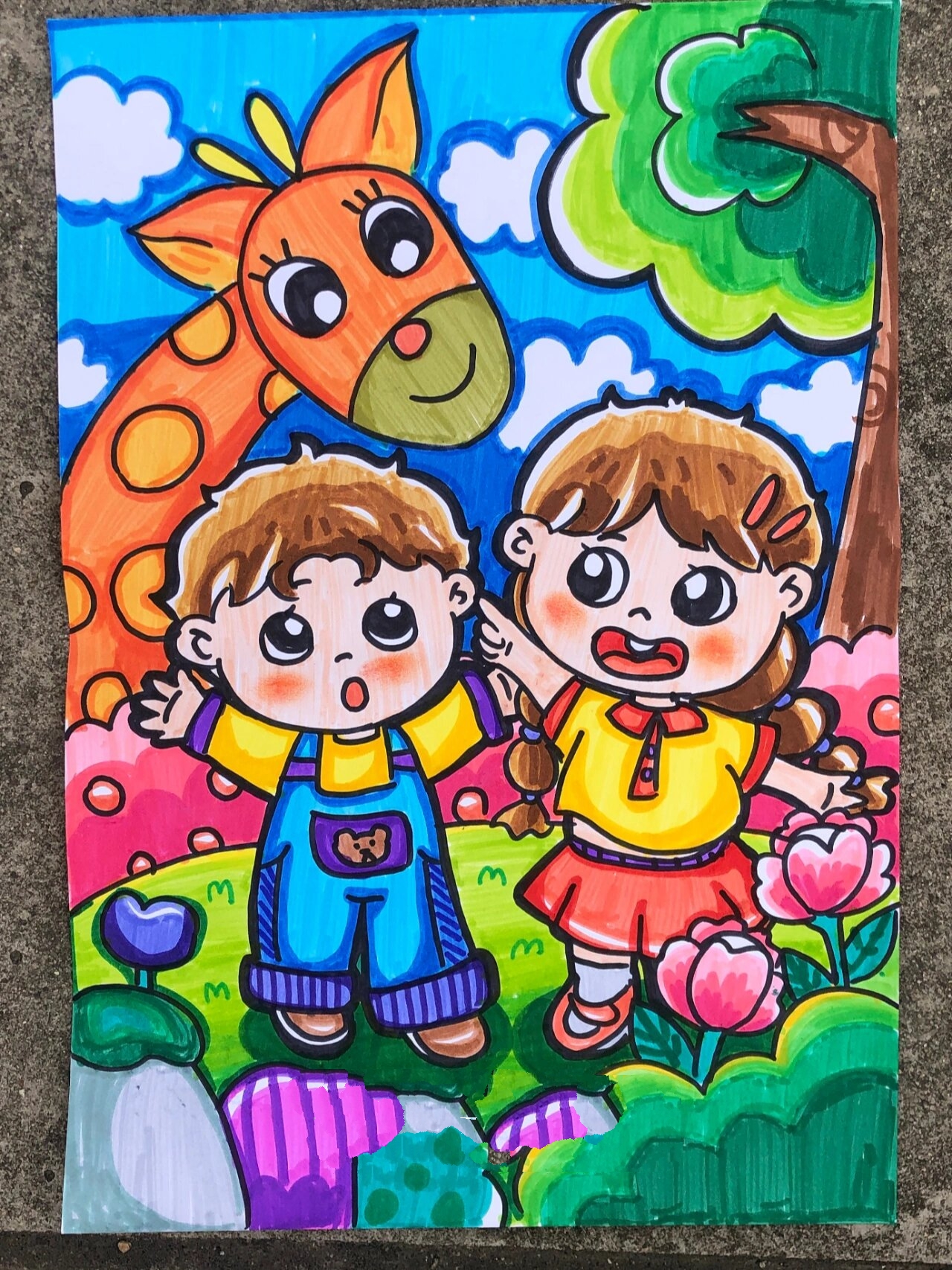 我爱大自然主题画