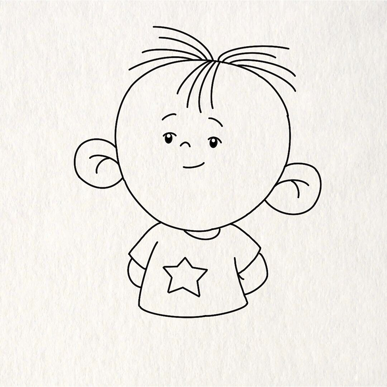 今日份简笔画～大耳朵图图～  临摹自网图 工具:ipad2021 软件:pro