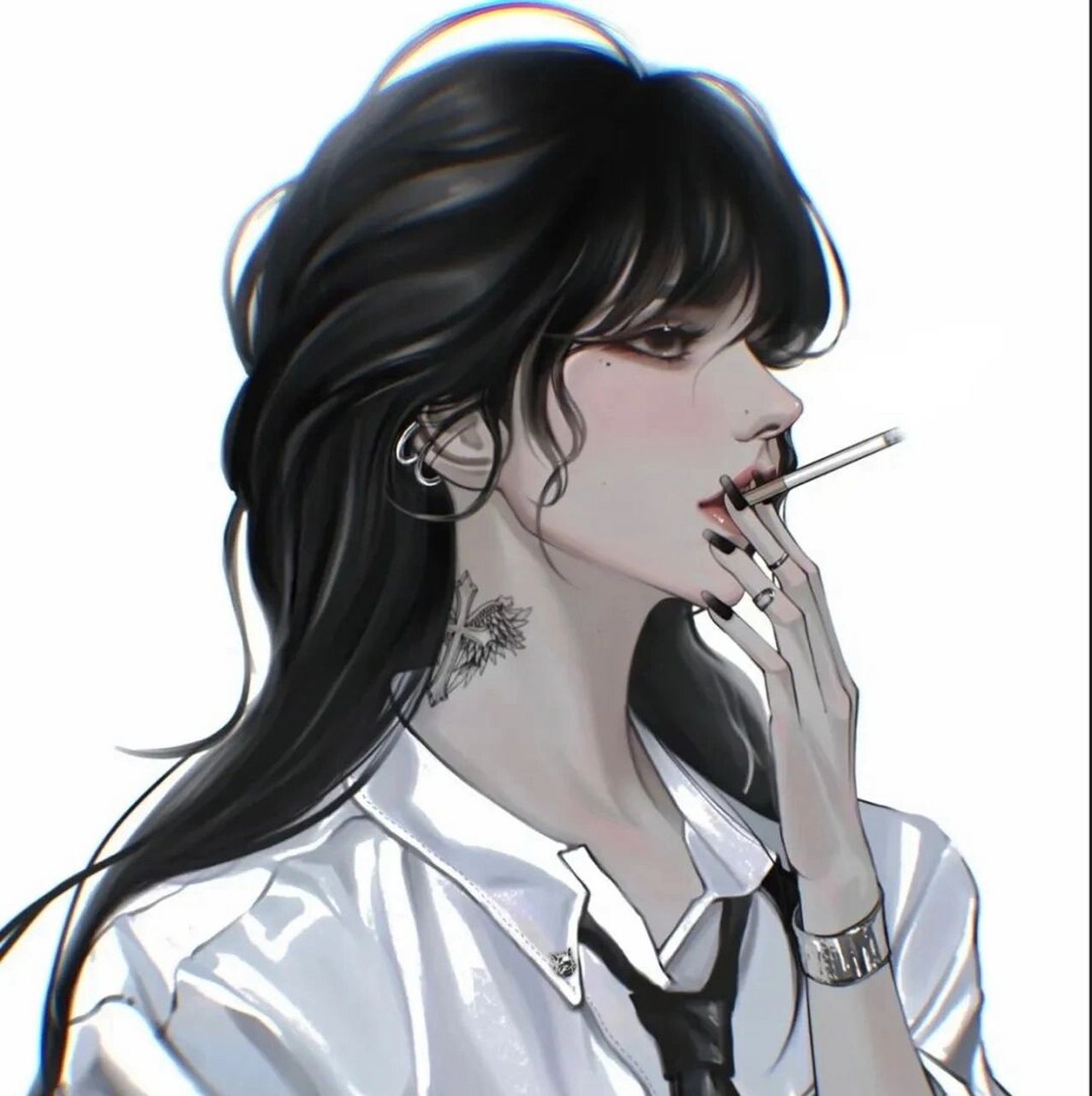 是拽姐配的上的动漫头像吧 太酷啦太酷啦反正星星是驾驭不住呜呜呜能