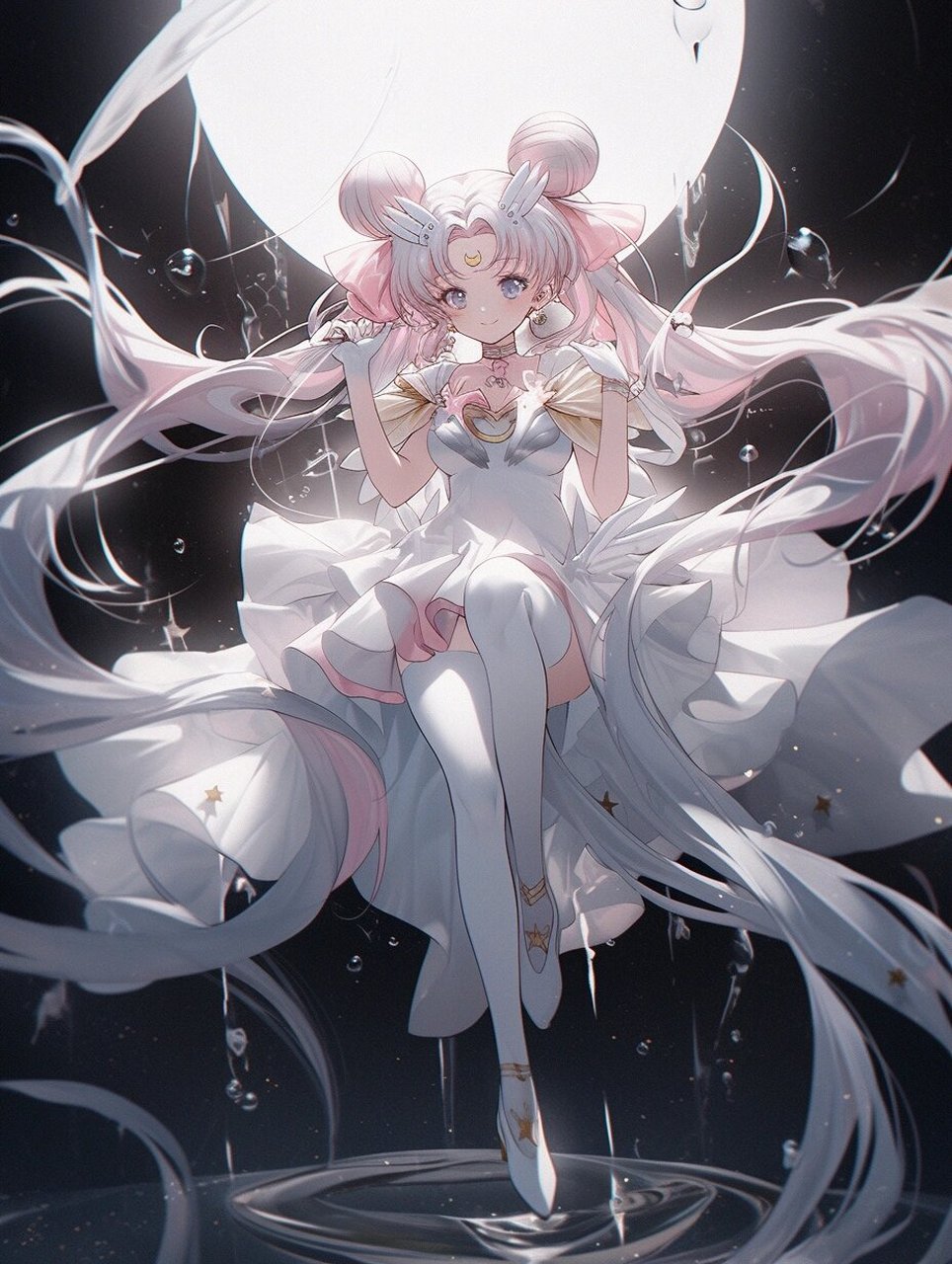 ai绘制动漫——美少女战士  有多少女生画画启蒙喜欢画她?