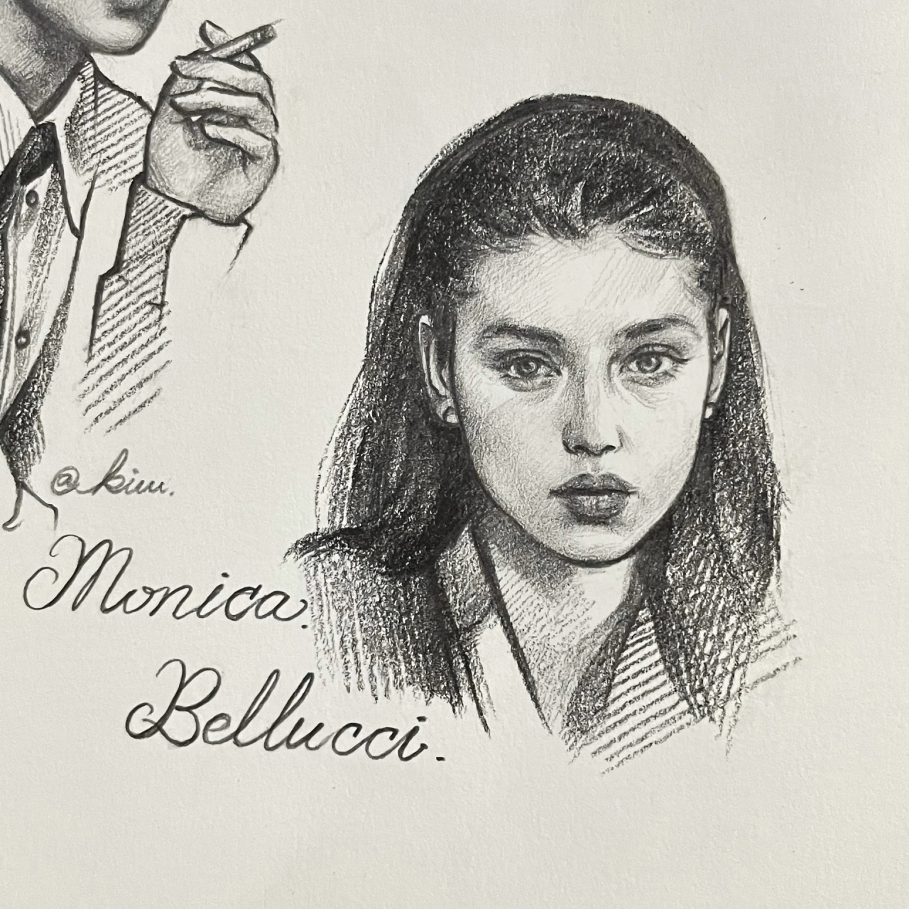 手绘头像|莫妮卡贝鲁奇 西西里的美丽传说 tbh不忍看第二次 	 绘画