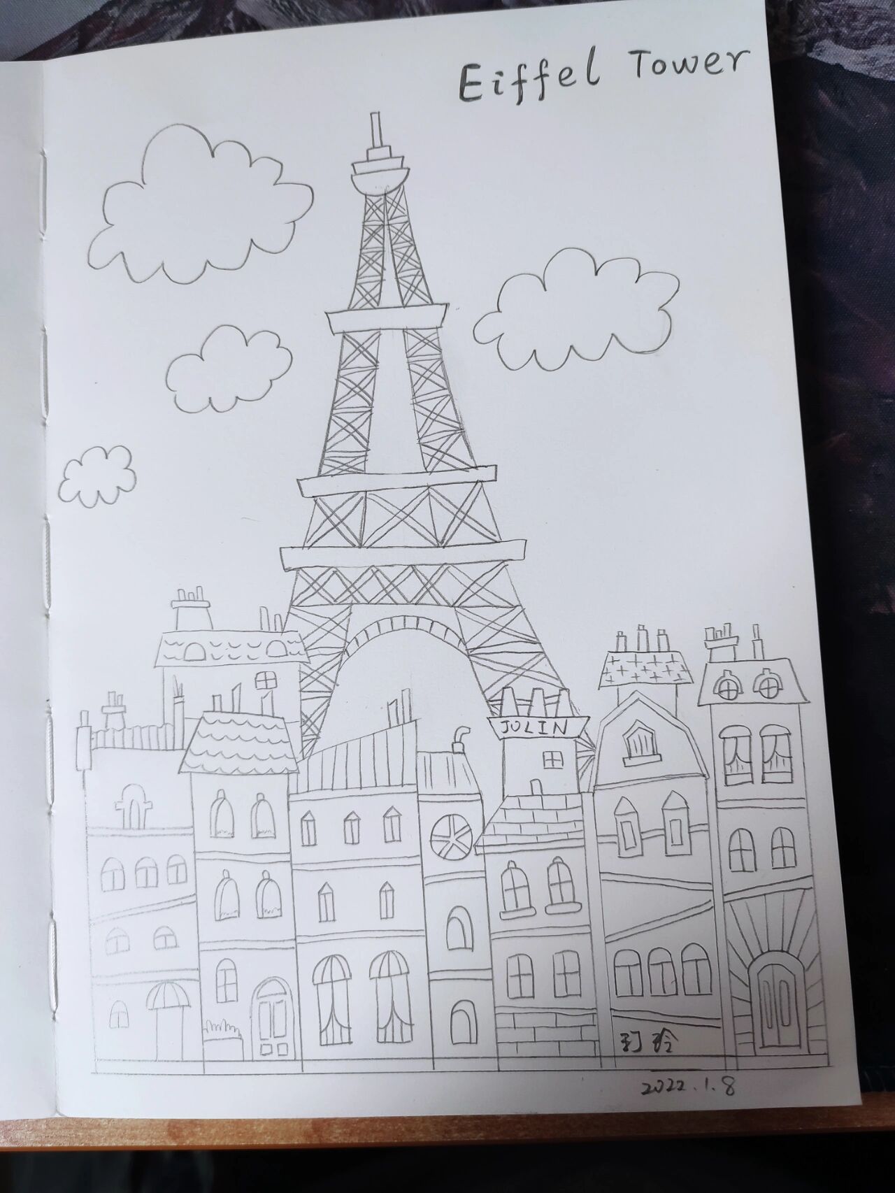 简笔画04| 埃菲尔铁塔 建筑