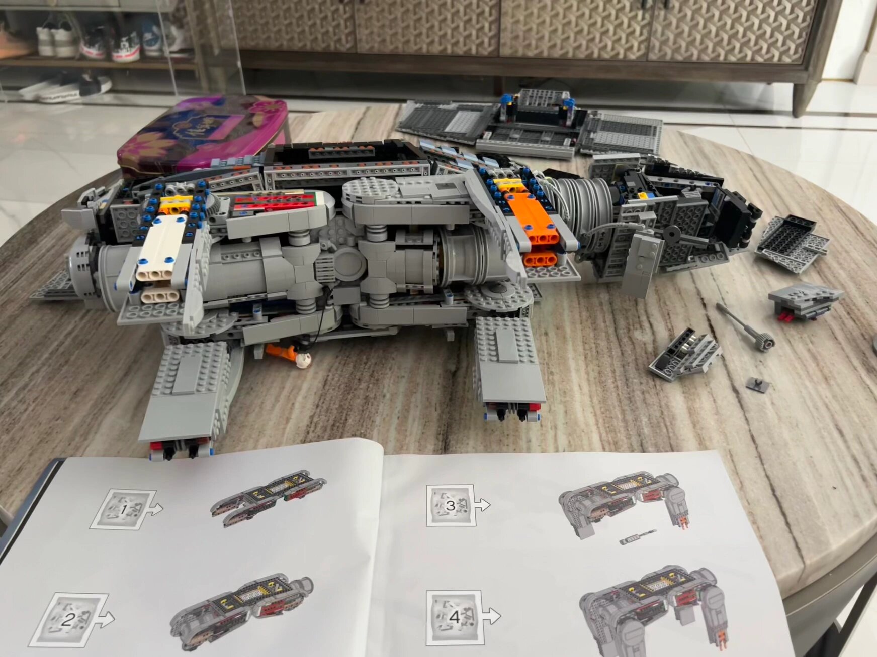 乐高75313atat步行机 感谢我的老爸,意外让我的at-at还原了电影名场面