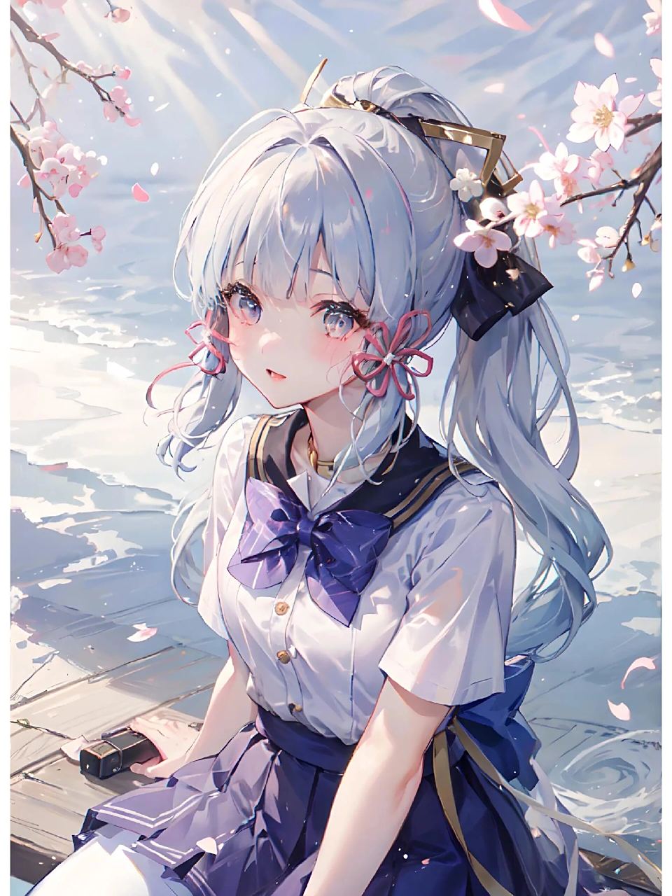 神里绫华jk制服 #从第几张开始心动# #初音未来# #动漫壁纸# #我爱二