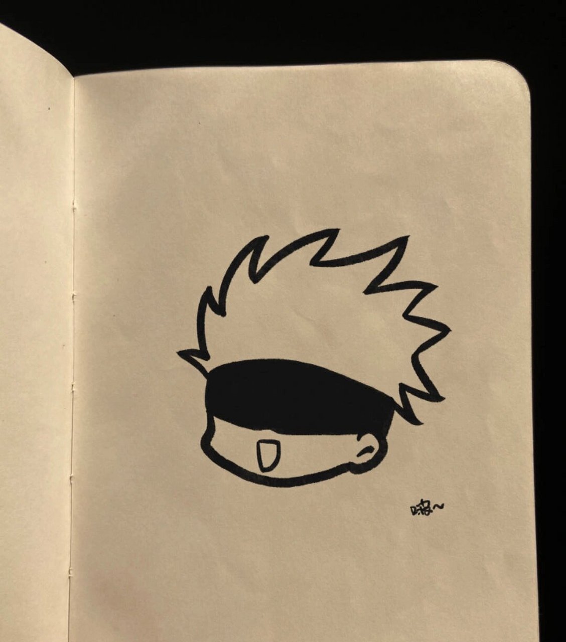 手把手教你画五条悟 #我的随手画# #五条悟# #咒术回战# #简笔画# #简