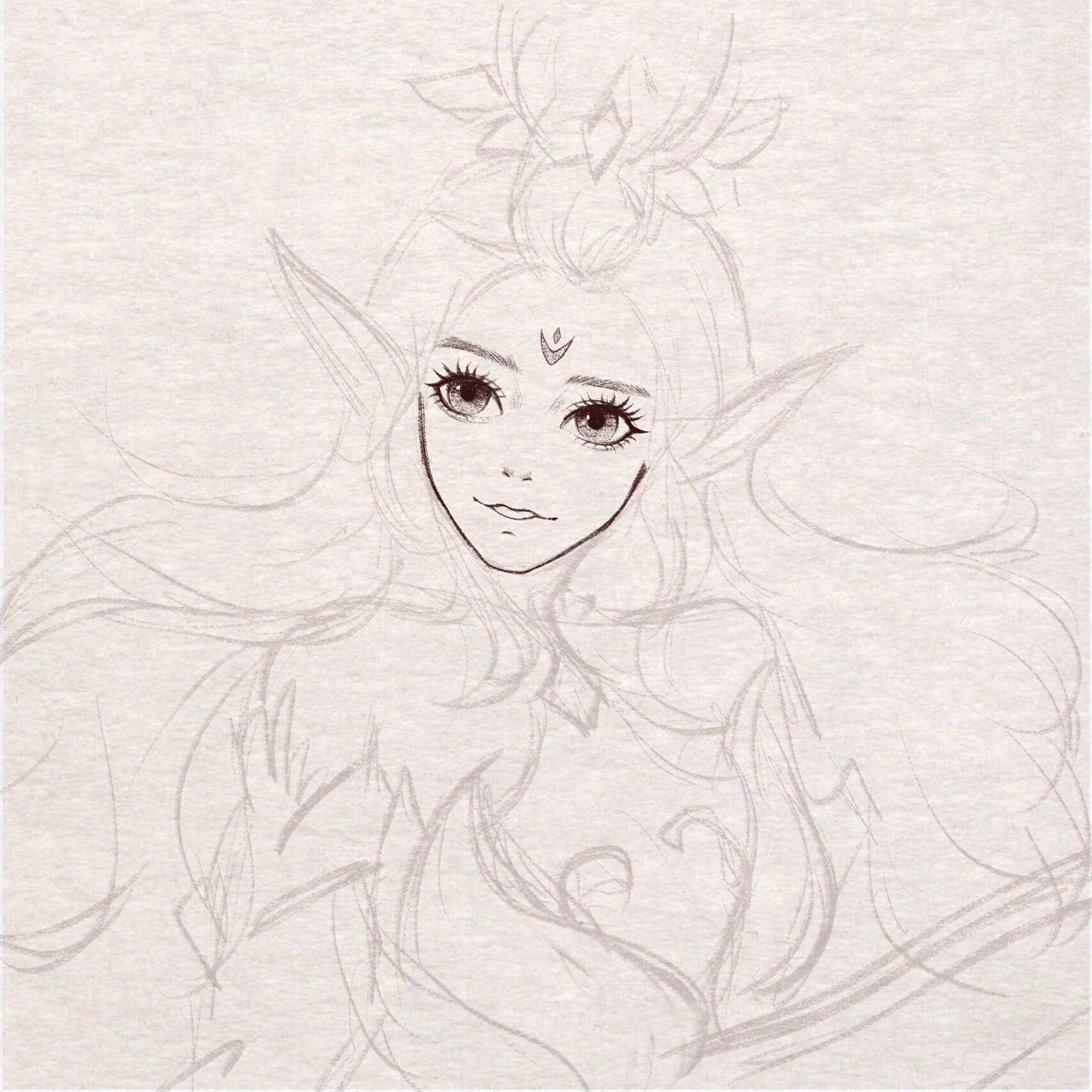 教你画王者荣耀英雄—王昭君(教程77过程图