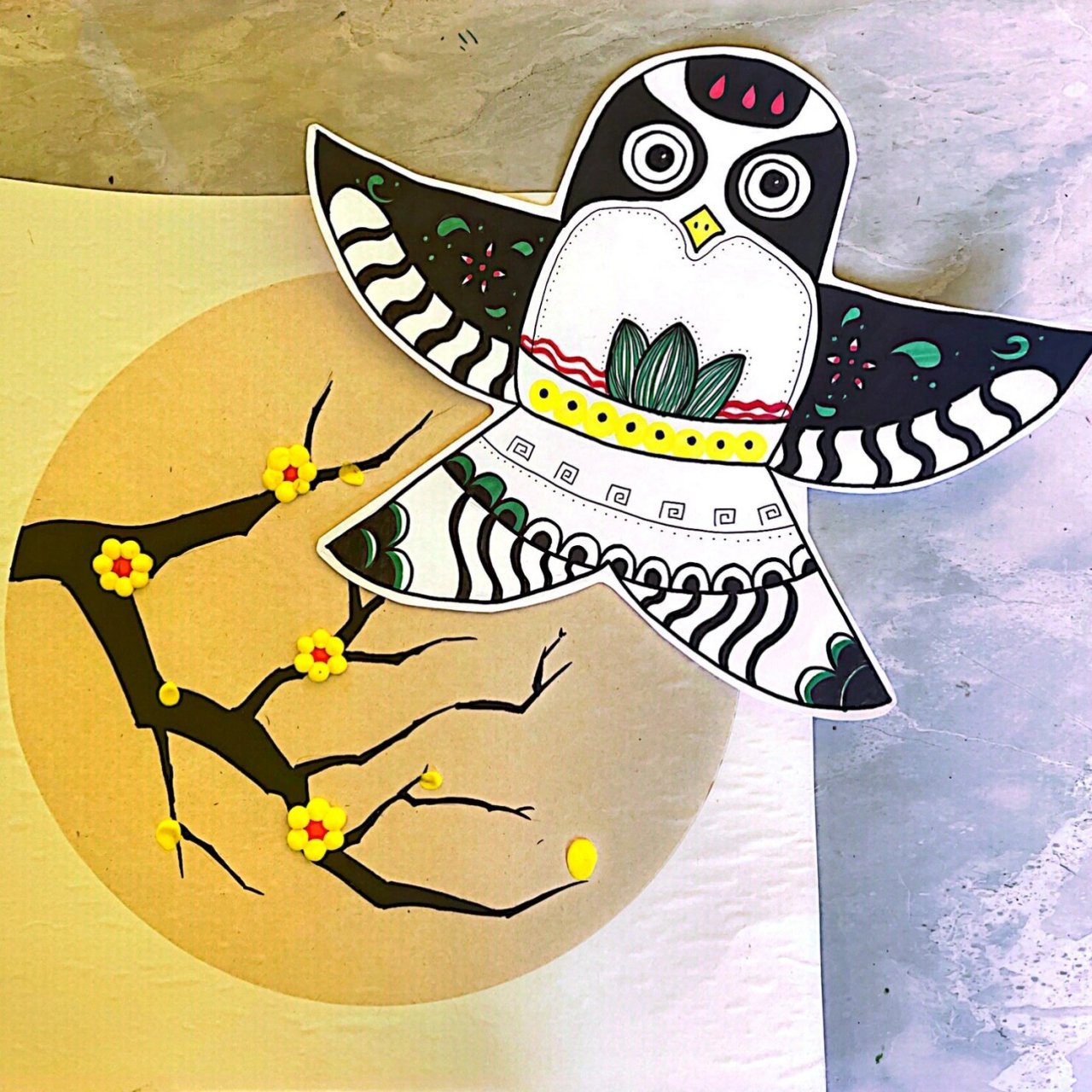 《吉祥美丽的沙燕风筝》5-7岁儿童画 教学重难点:1,欣赏优秀的沙燕