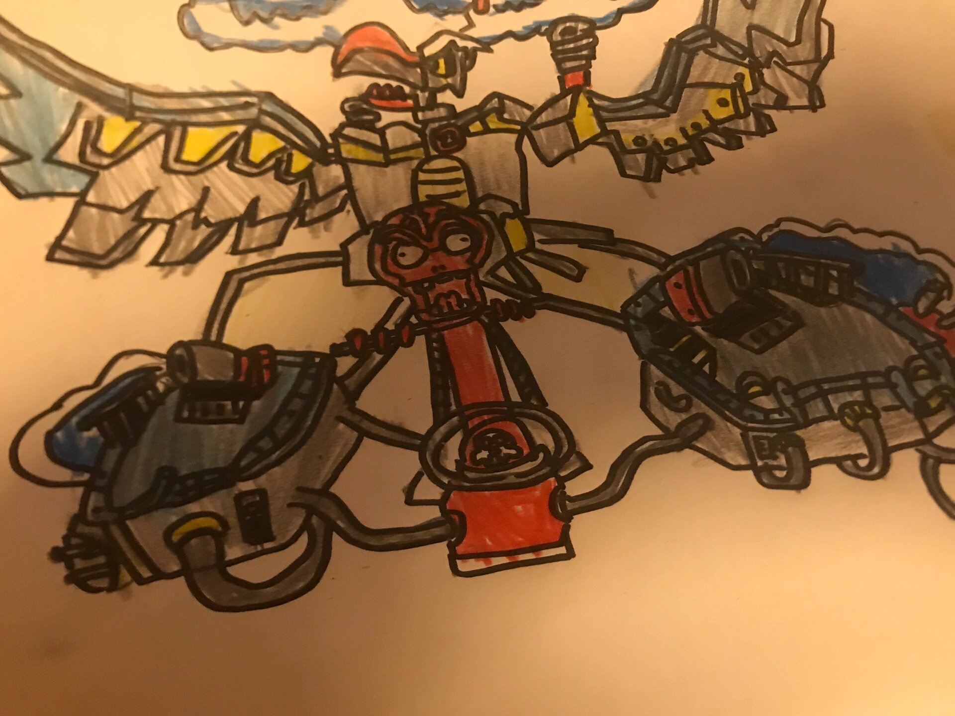 植物大战僵尸天空之城僵王背景图绘画