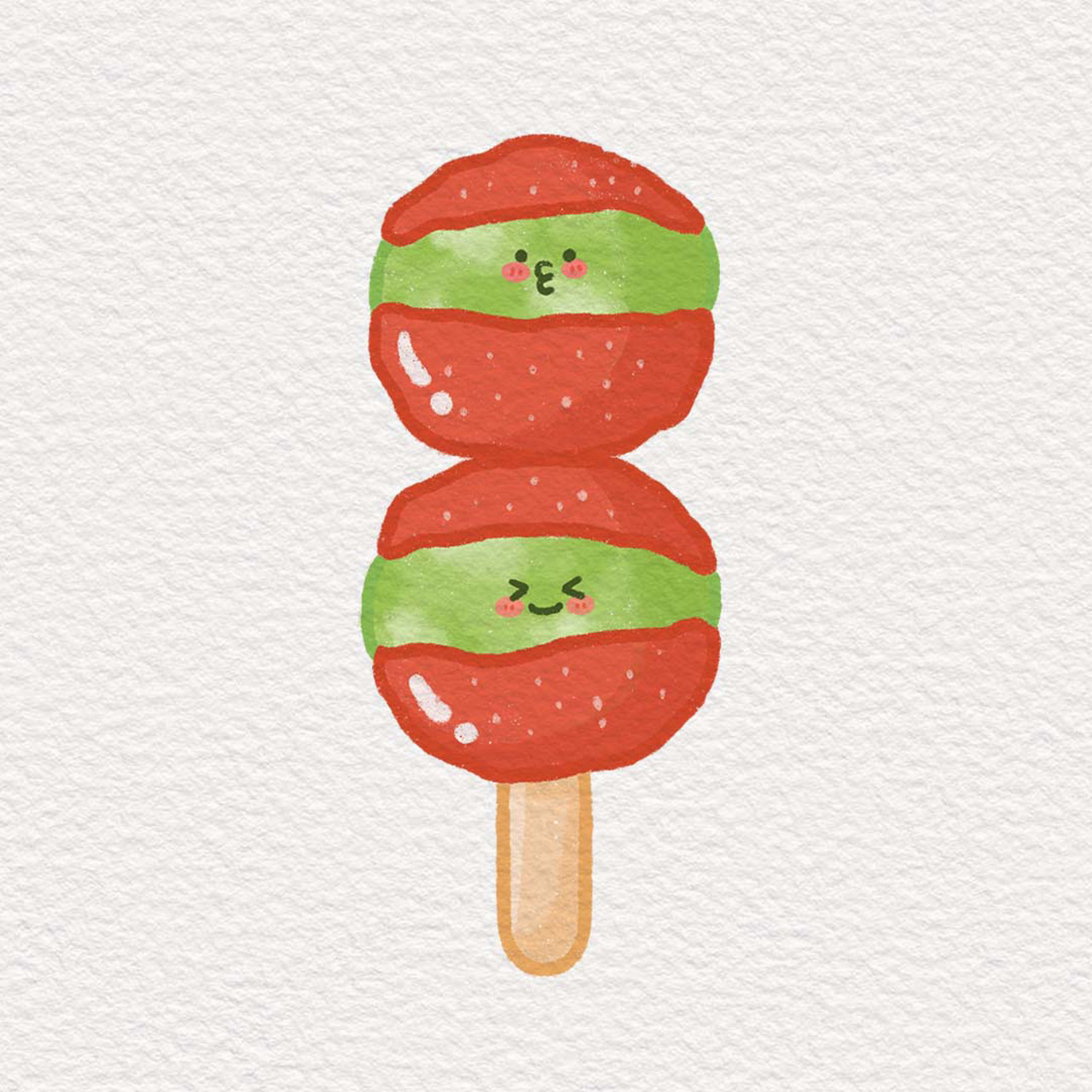 原创简笔画打卡|mini冰糖葫芦糖系列