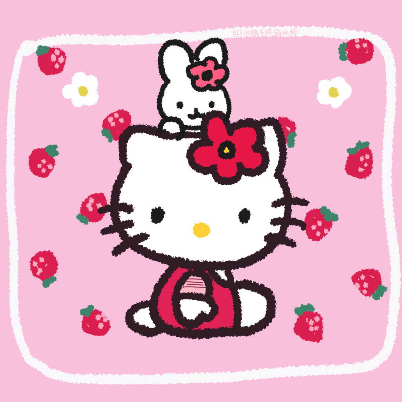 春天来了,该换新的hellokitty头像了 希望每个春天都