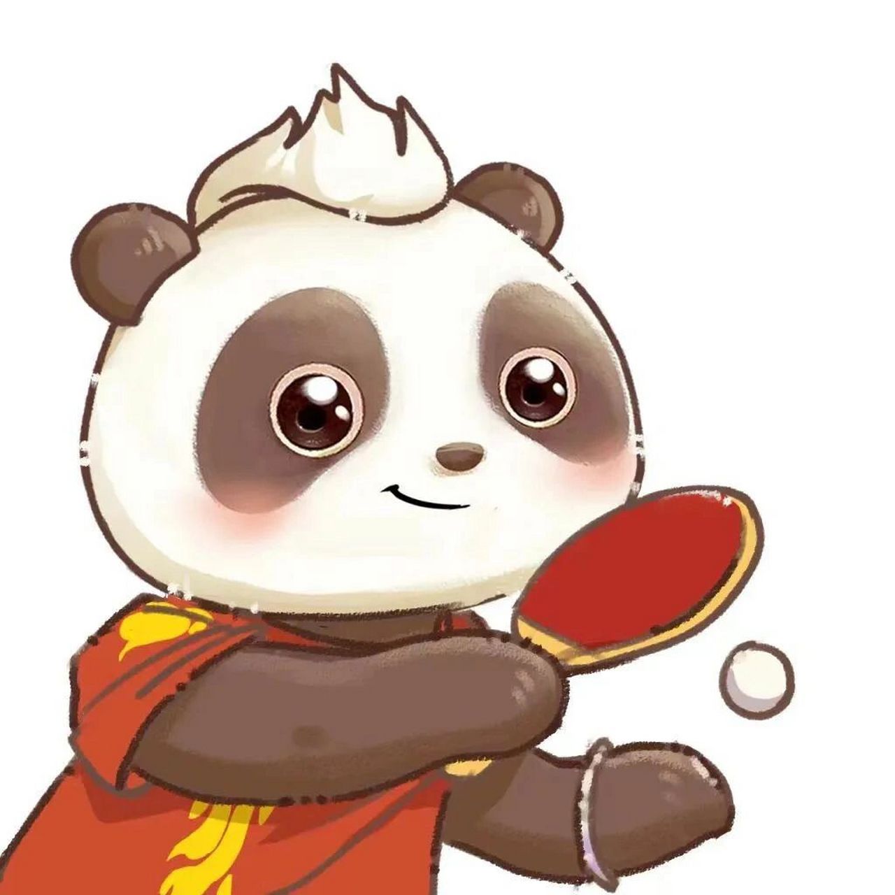 比较好看的乒乓球头像需要自取   来源于微信公众号莫西熊猫,感兴趣的