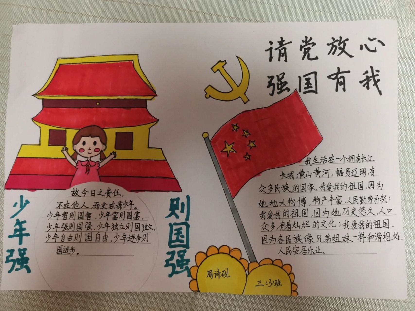 强国手抄报 一等奖图片