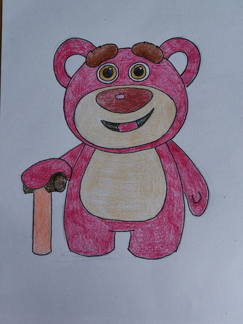 草莓熊画法图片
