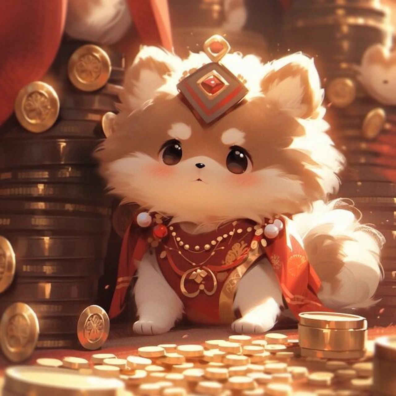 90生肖头像 | 戌狗 | 发财旺90 失去所有人,找到我自己