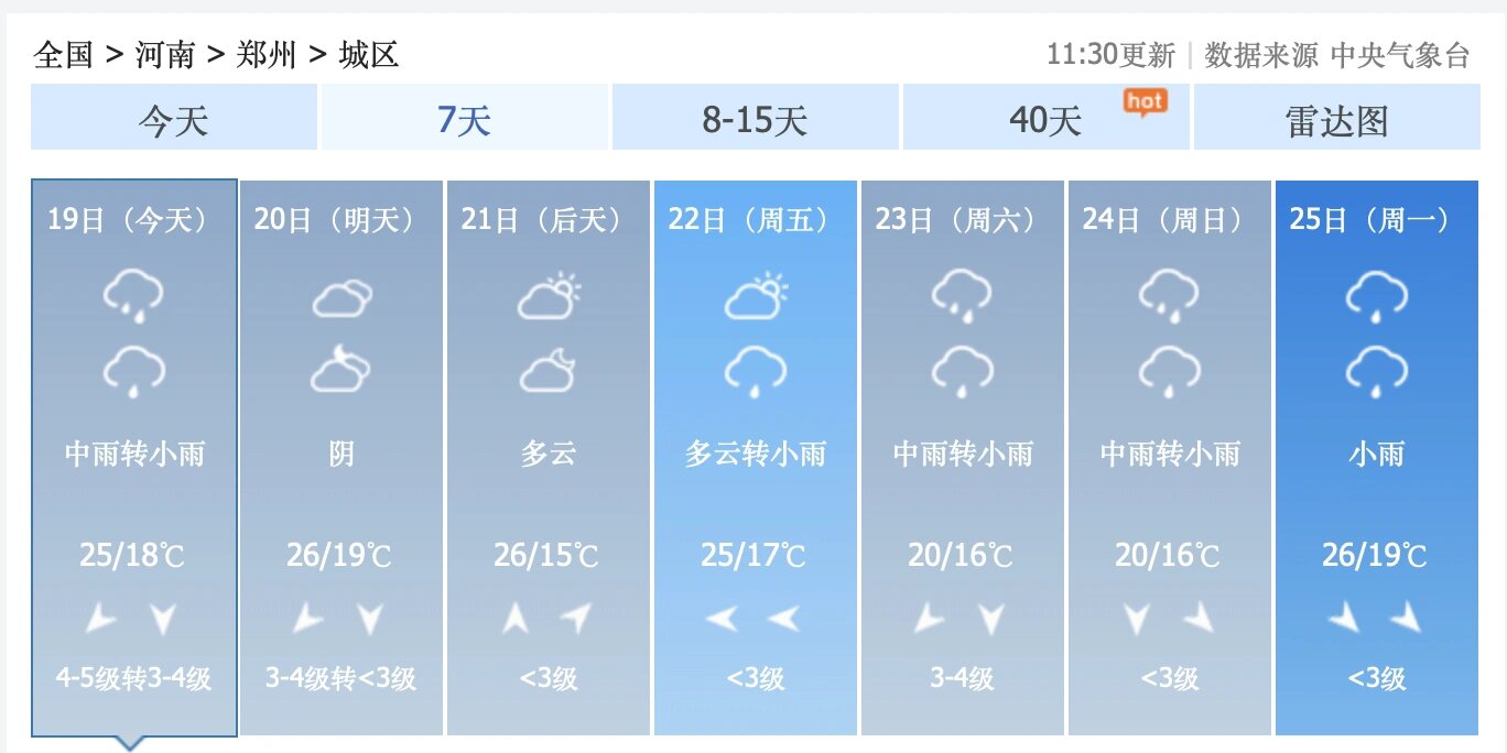 天气预报降温今日情况