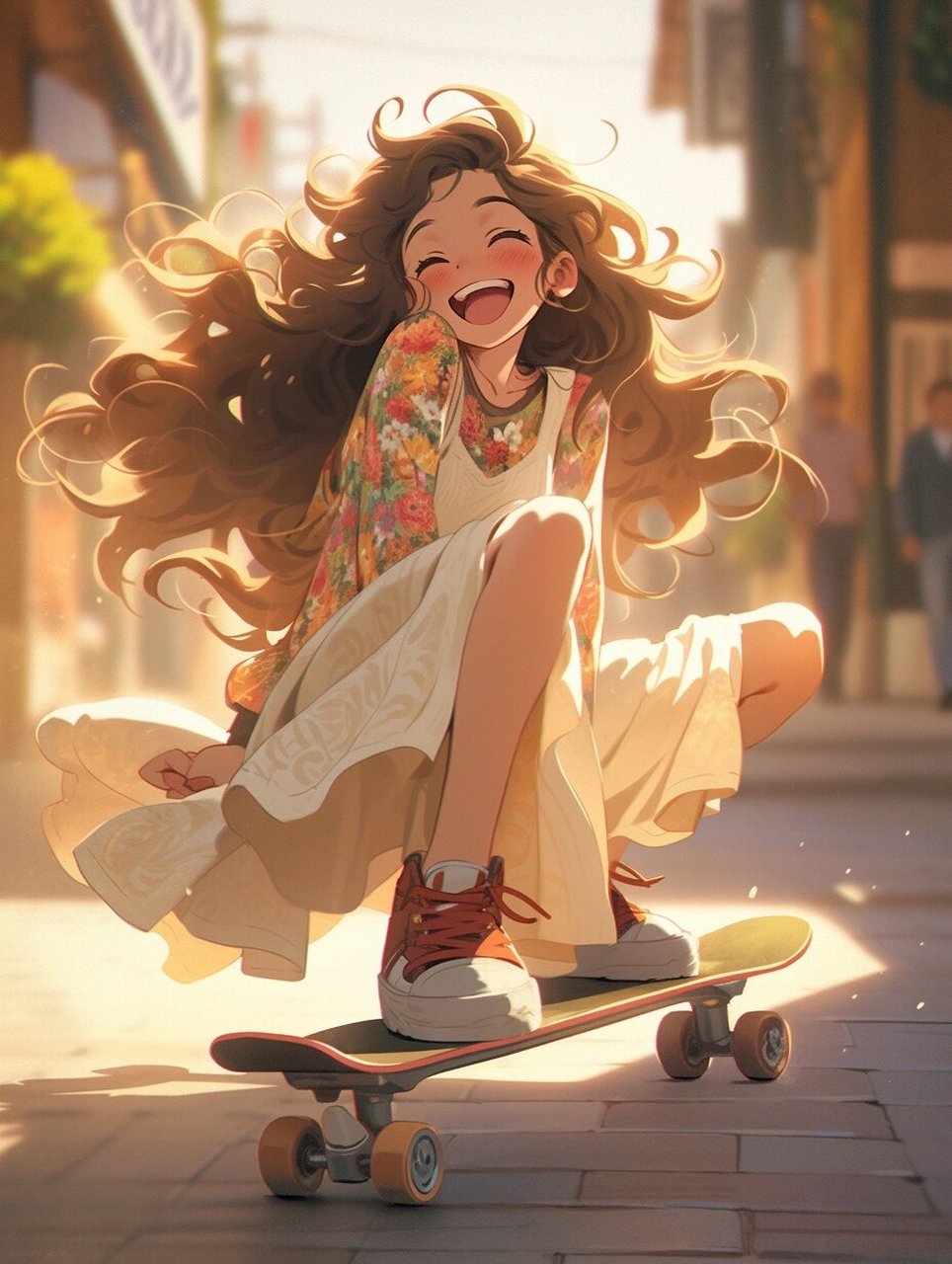 青春运动风|滑板美少女