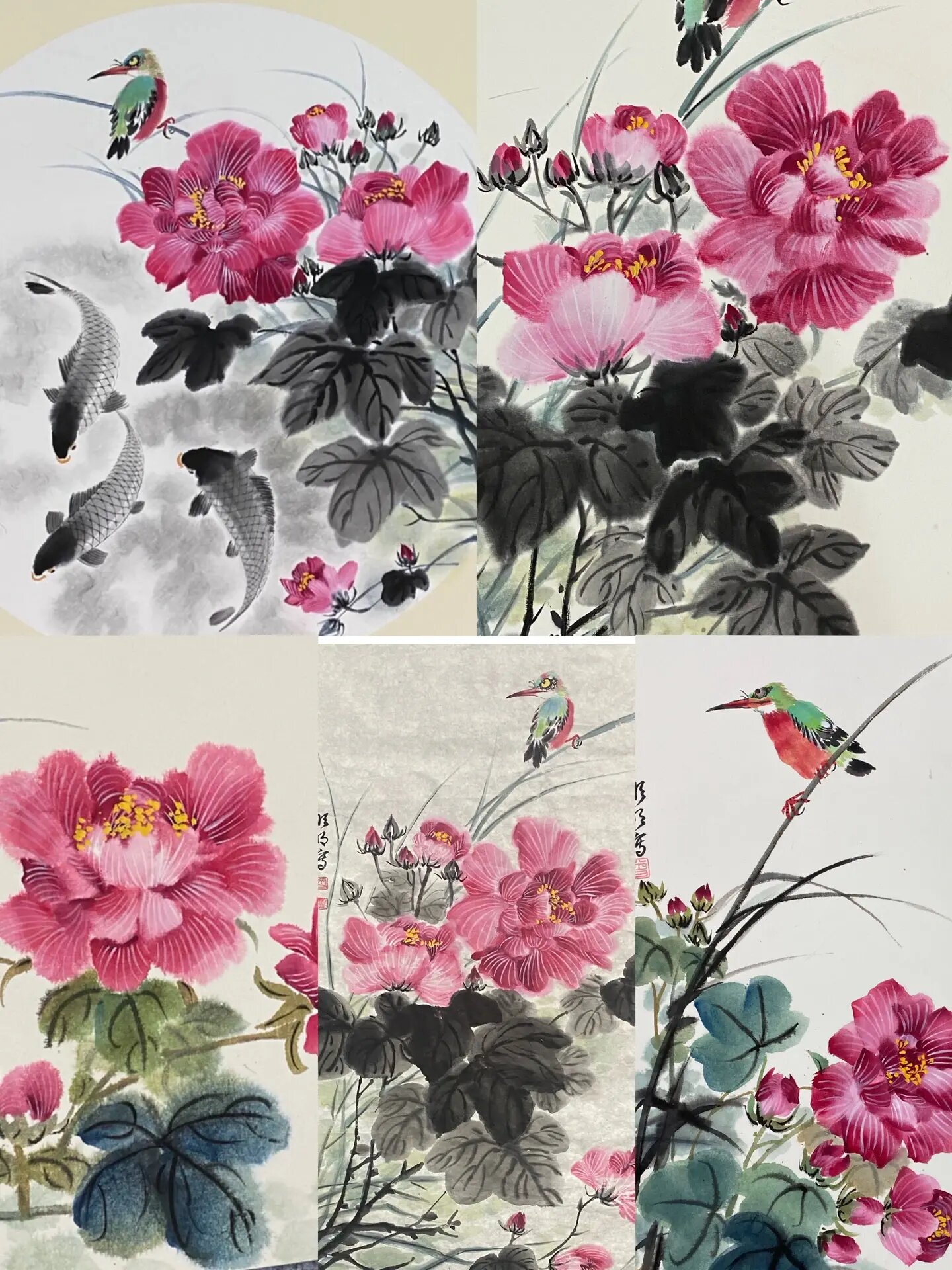 写意国画——芙蓉花