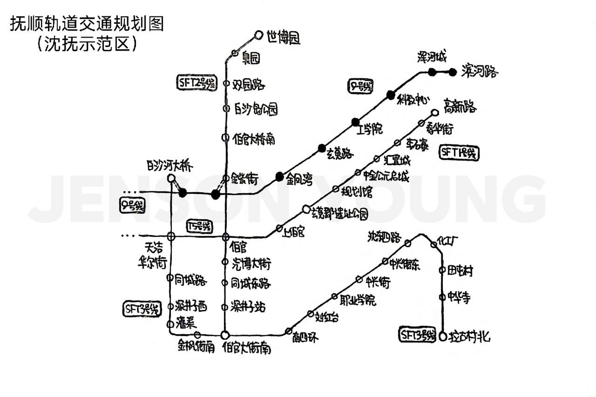 抚顺地铁规划路线图图片