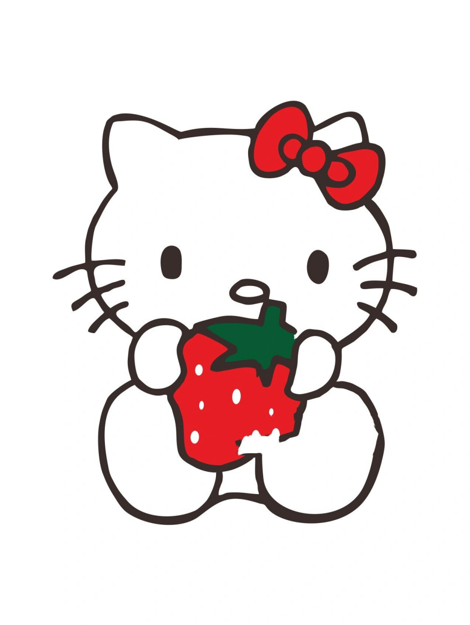 简笔画|hellokitty 凯蒂猫 一组93爱的hellokitty猫93|凯蒂猫简笔