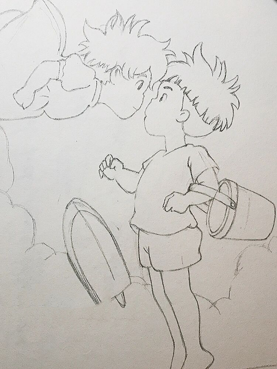 【彩铅手绘】悬崖上的金鱼姬79 波妞和宗介,最童真的爱情7814