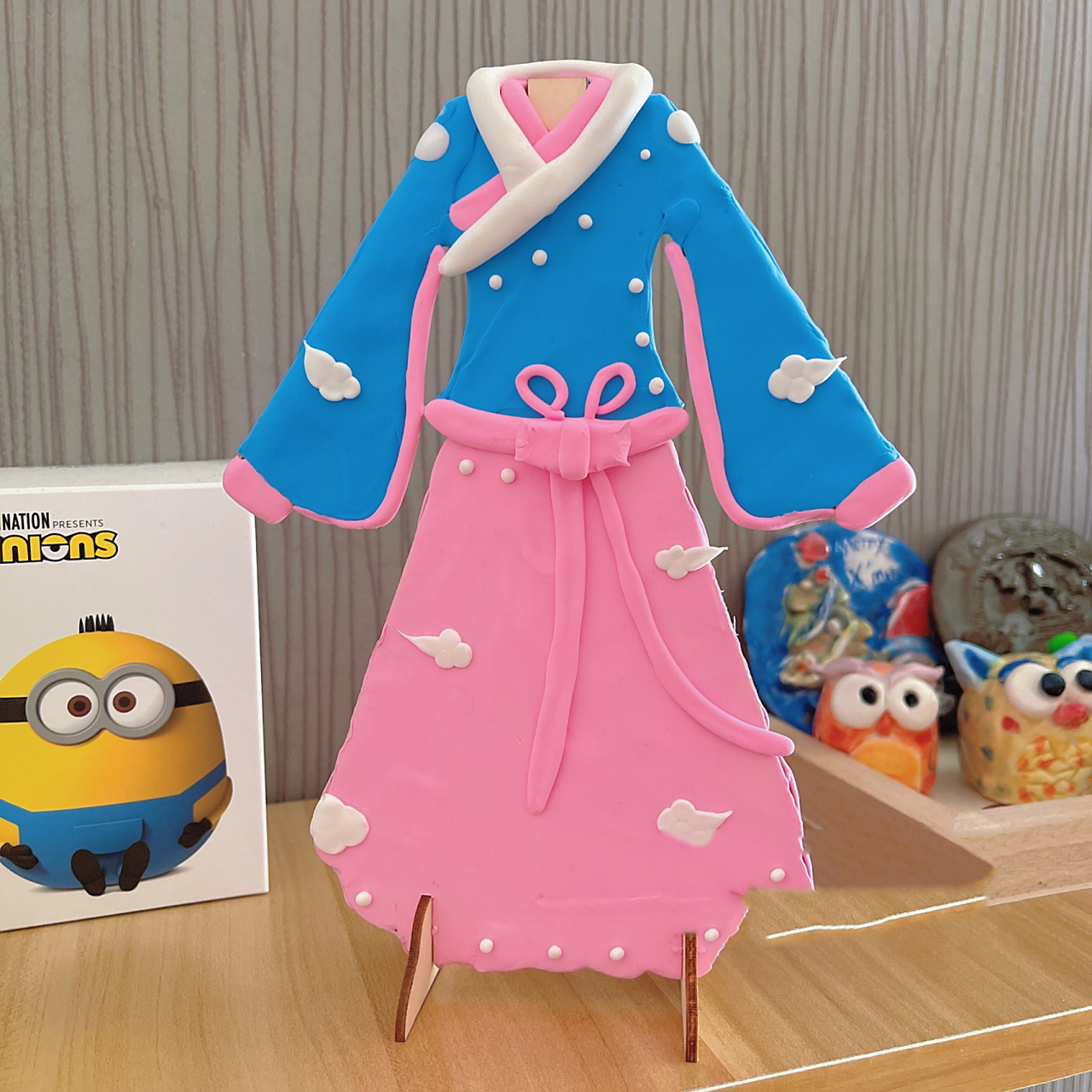 『母亲节礼物97』diy超轻粘土手工汉服来啦 明天就是母亲节啦 提前