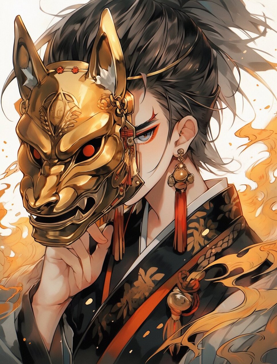 古风头像#  #面具男#  #邪魅一笑#  #男女生面具