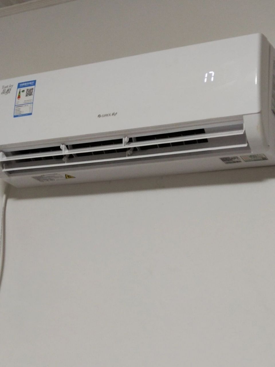 格力空调 格力空调开到17度才凉快,新空调,正常吗?