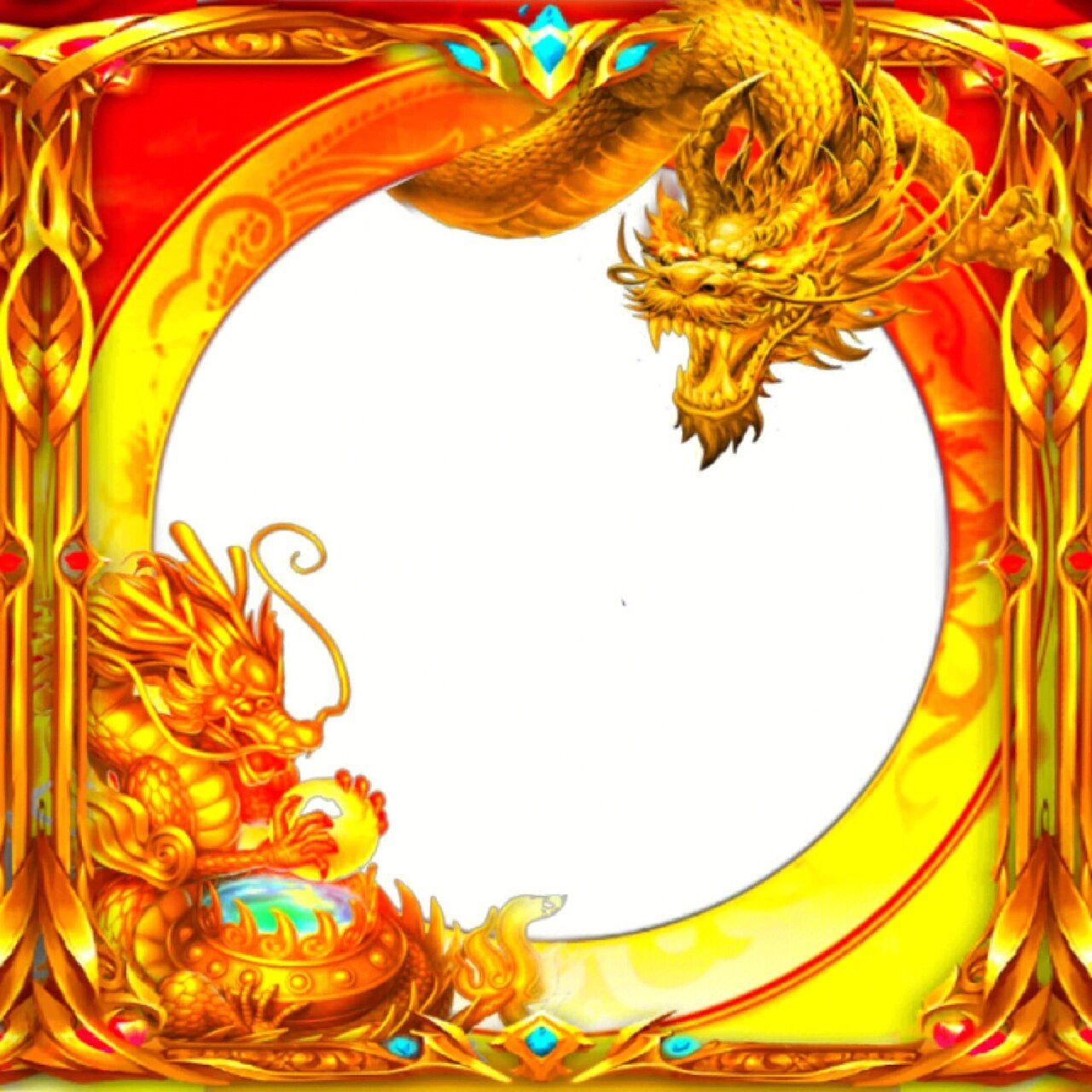 龙头像框png免抠素材 #头像# #免抠素材# #png素材# #素材# #素材分享