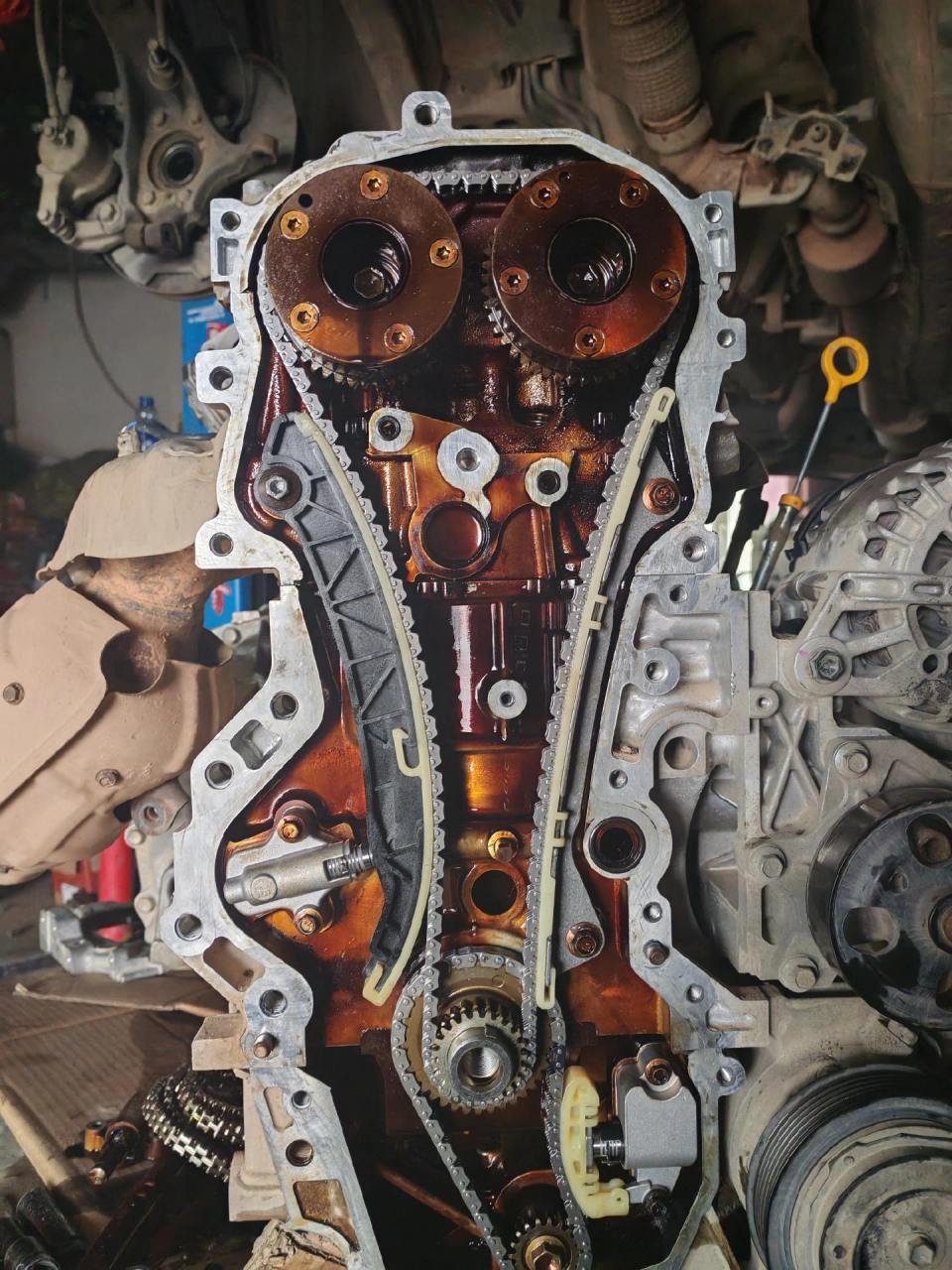 日产奇骏2.0正时链条更换