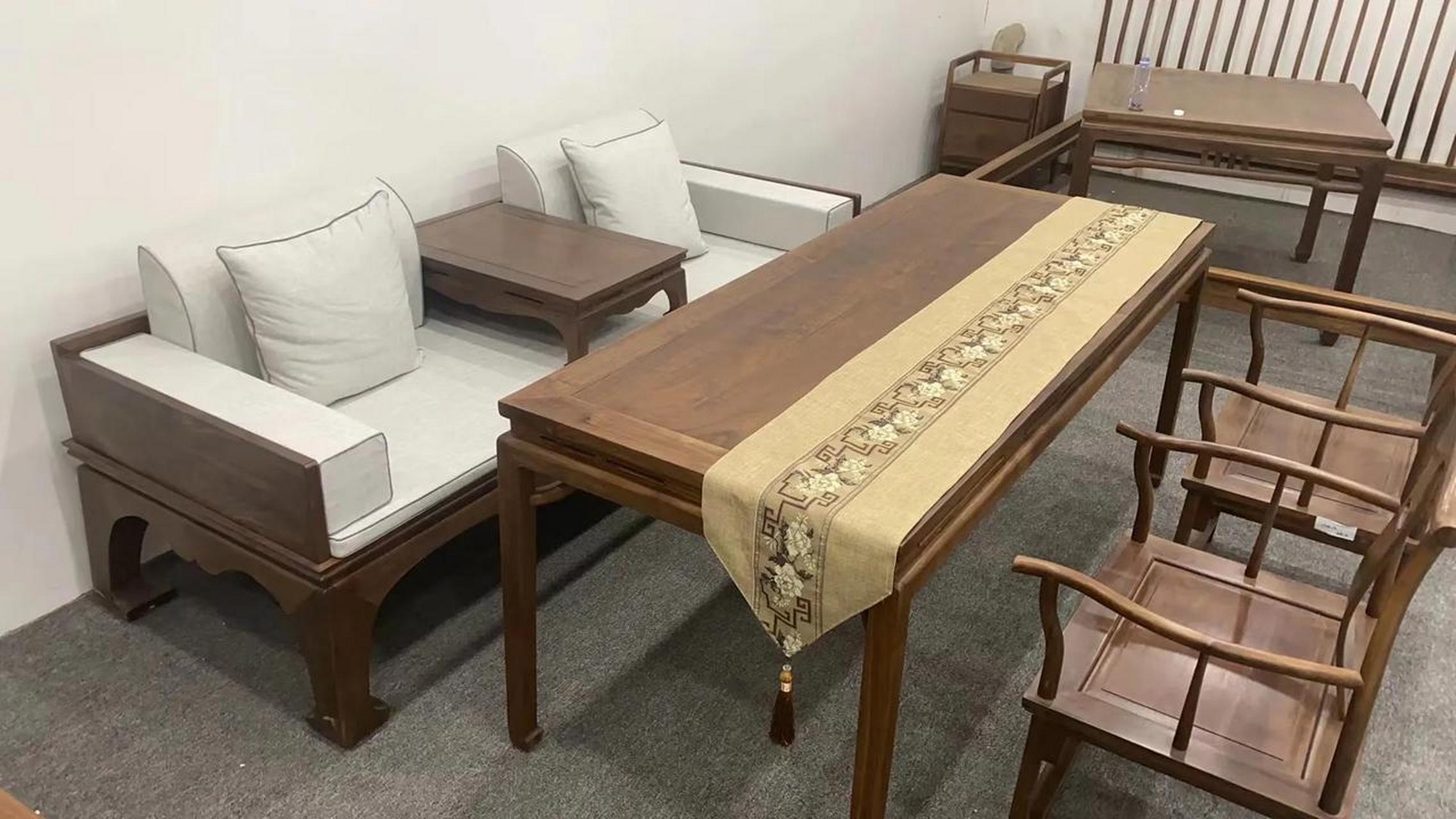 新中式茶桌 罗汉床一套